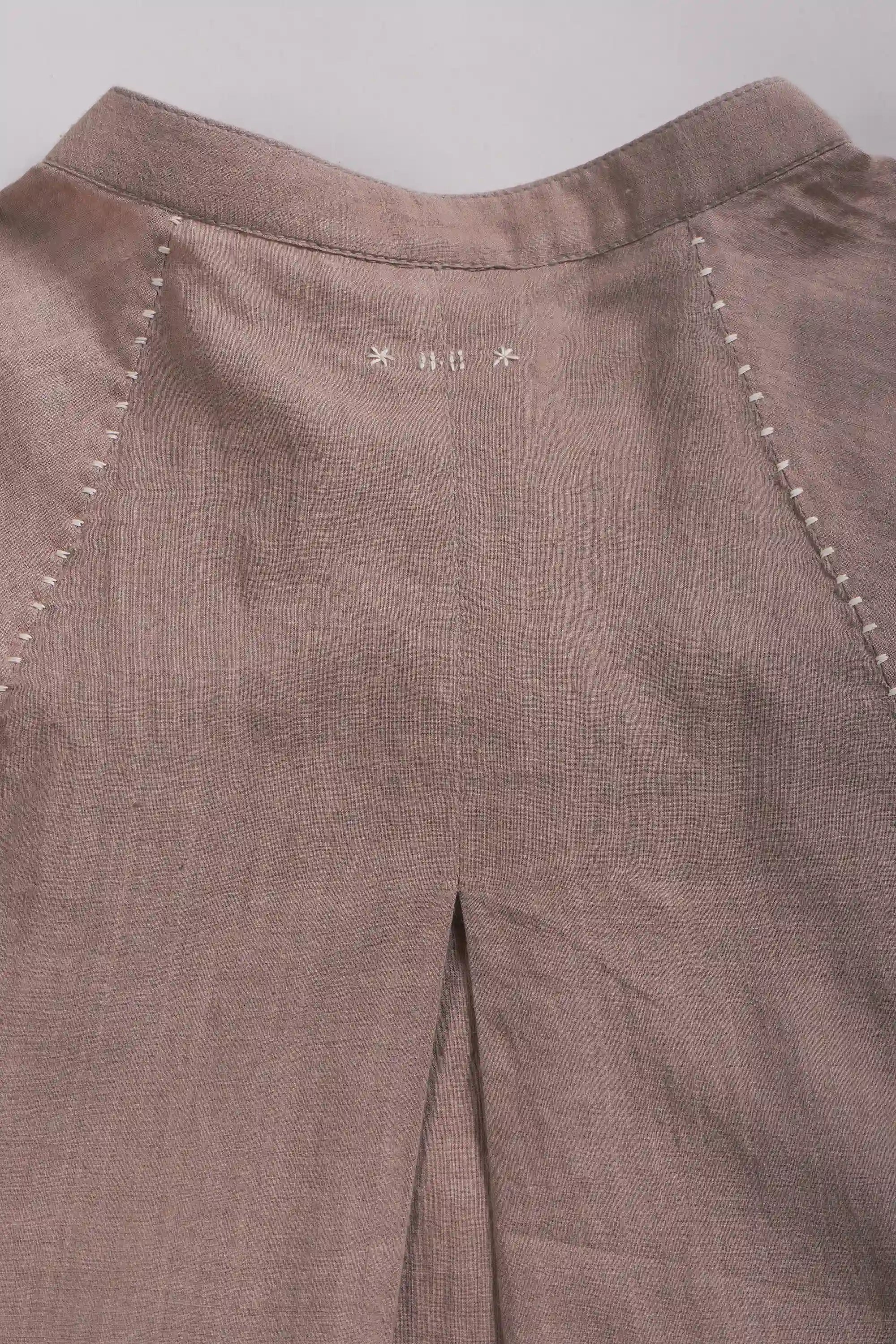 Fabric close-up with hand details