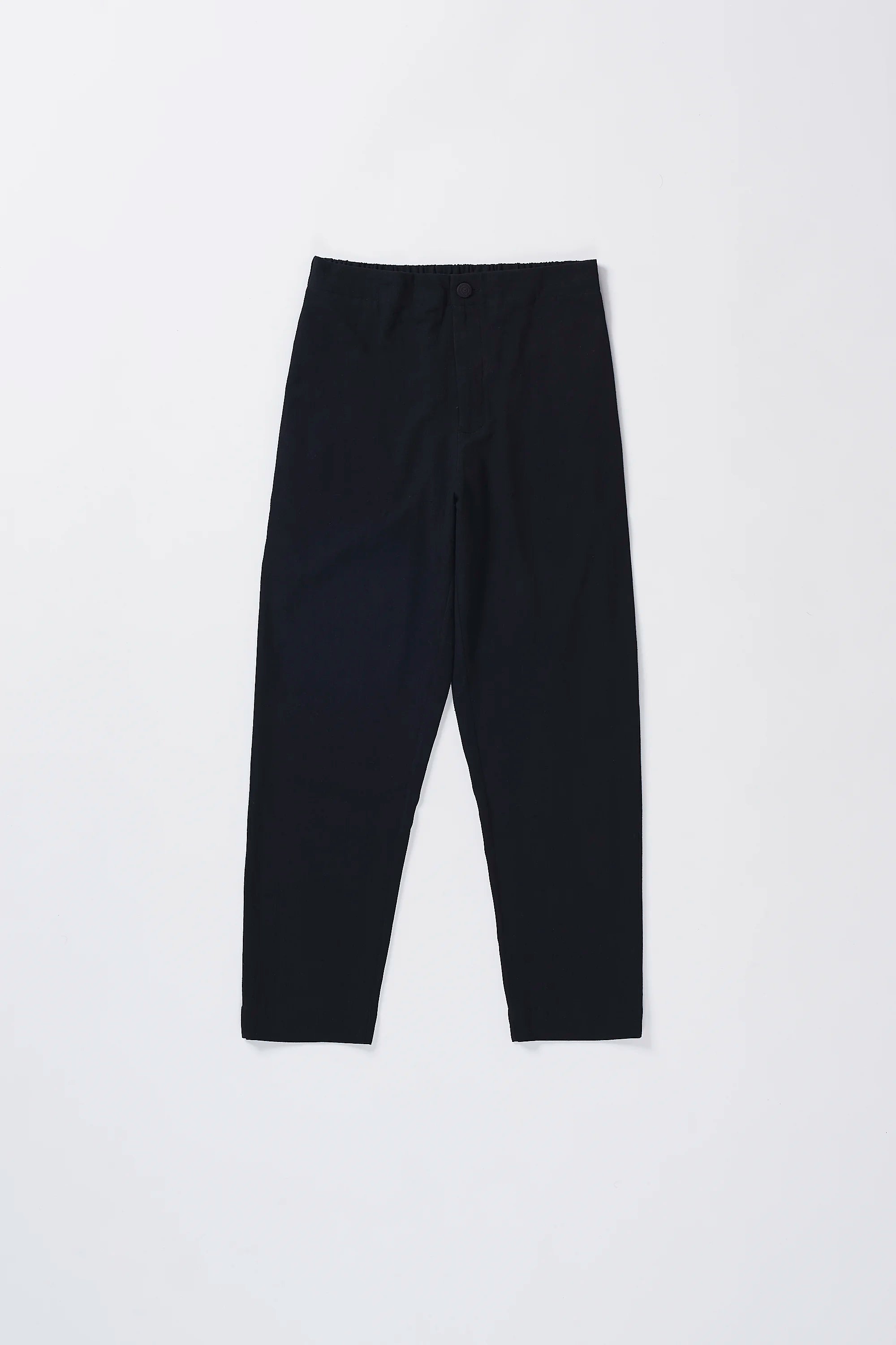 TAPERED FIT TROUSERS IN BLACK