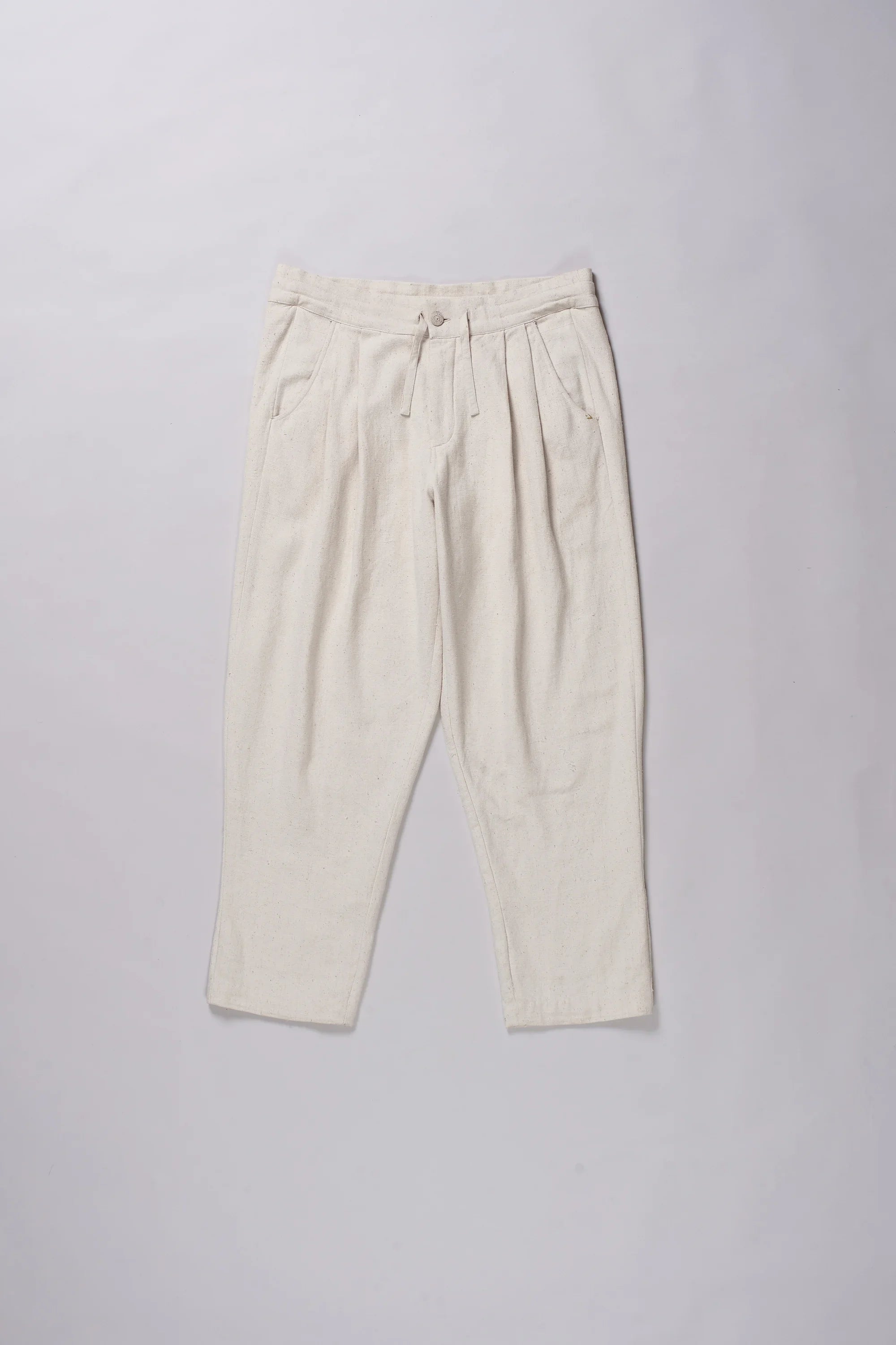 HANDSPUN ORGANIC COTTON ECRU PANT