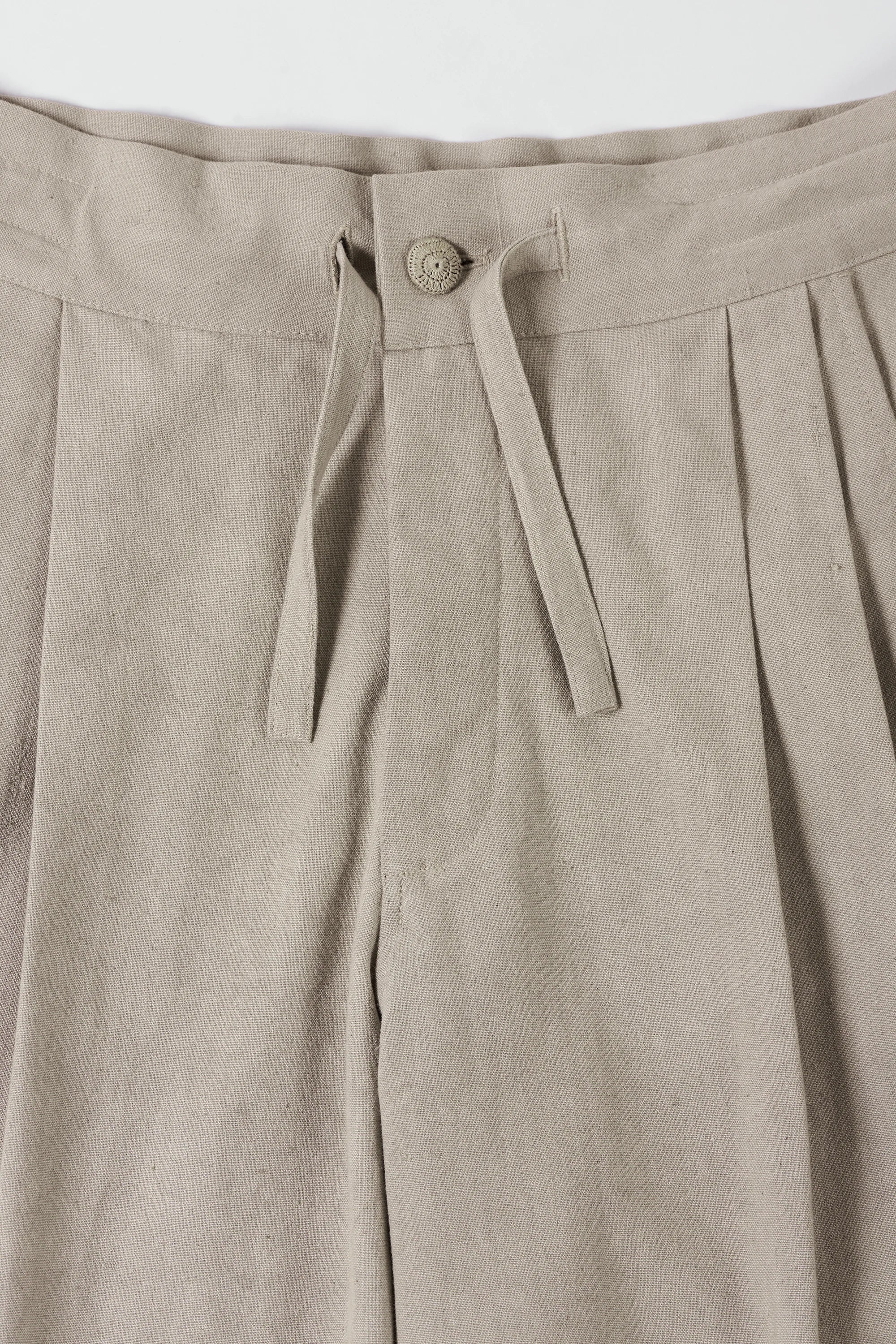 Smoke Handspun Organic Cotton Pant