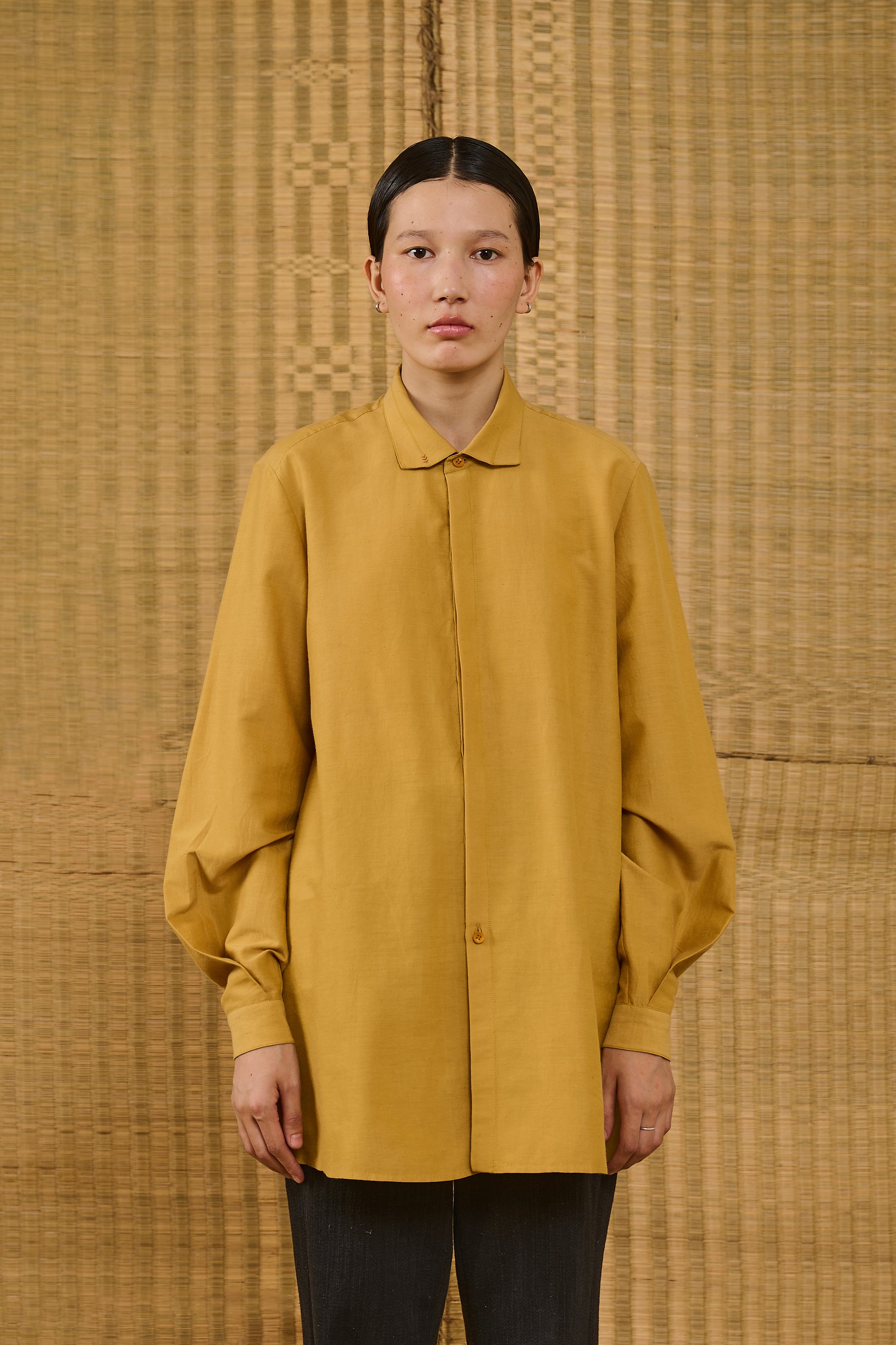 CONCEALED PLACKET SHIRT