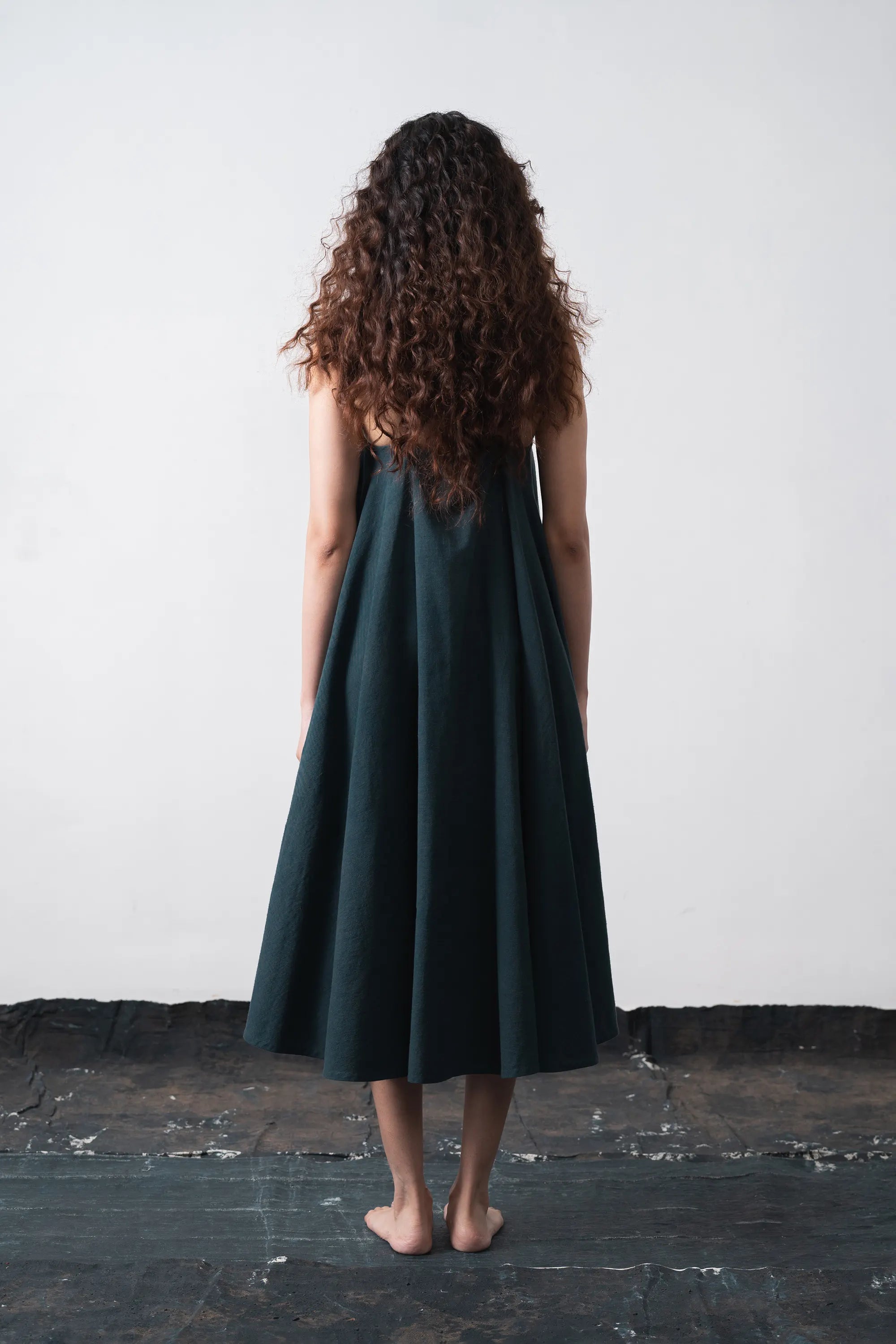 Black Indigo Strappy Dress