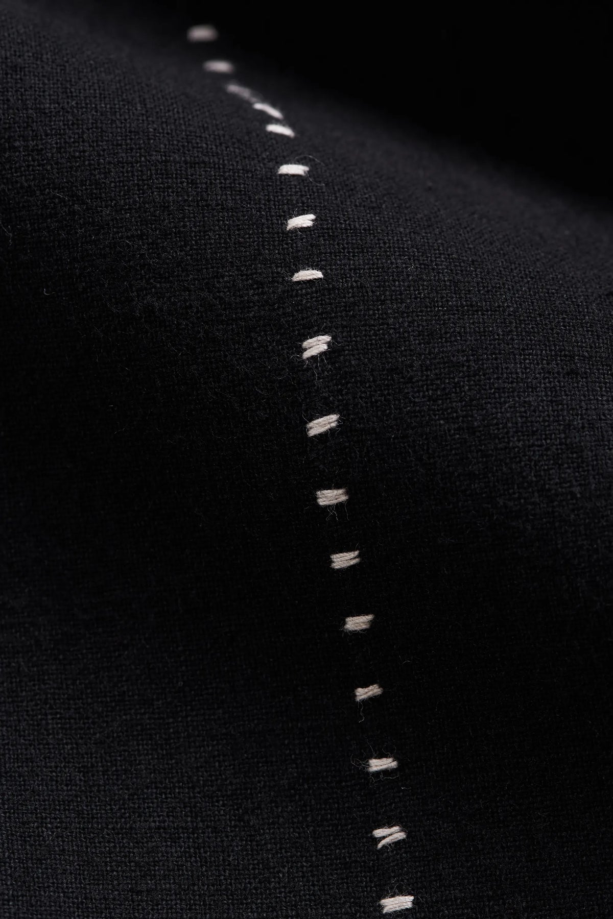 Fabric closeup with hand detail