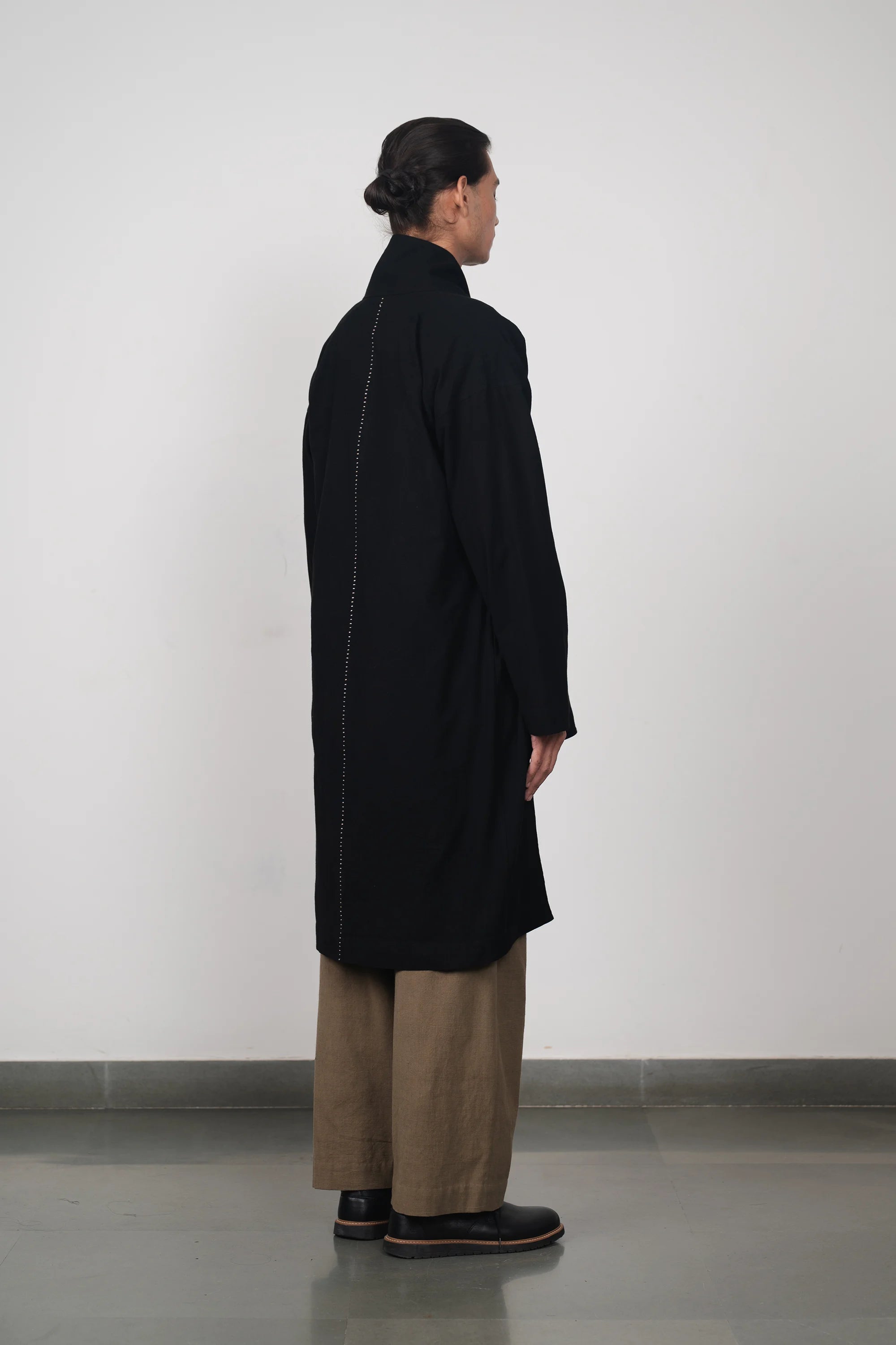 BLACK KIMONO COAT