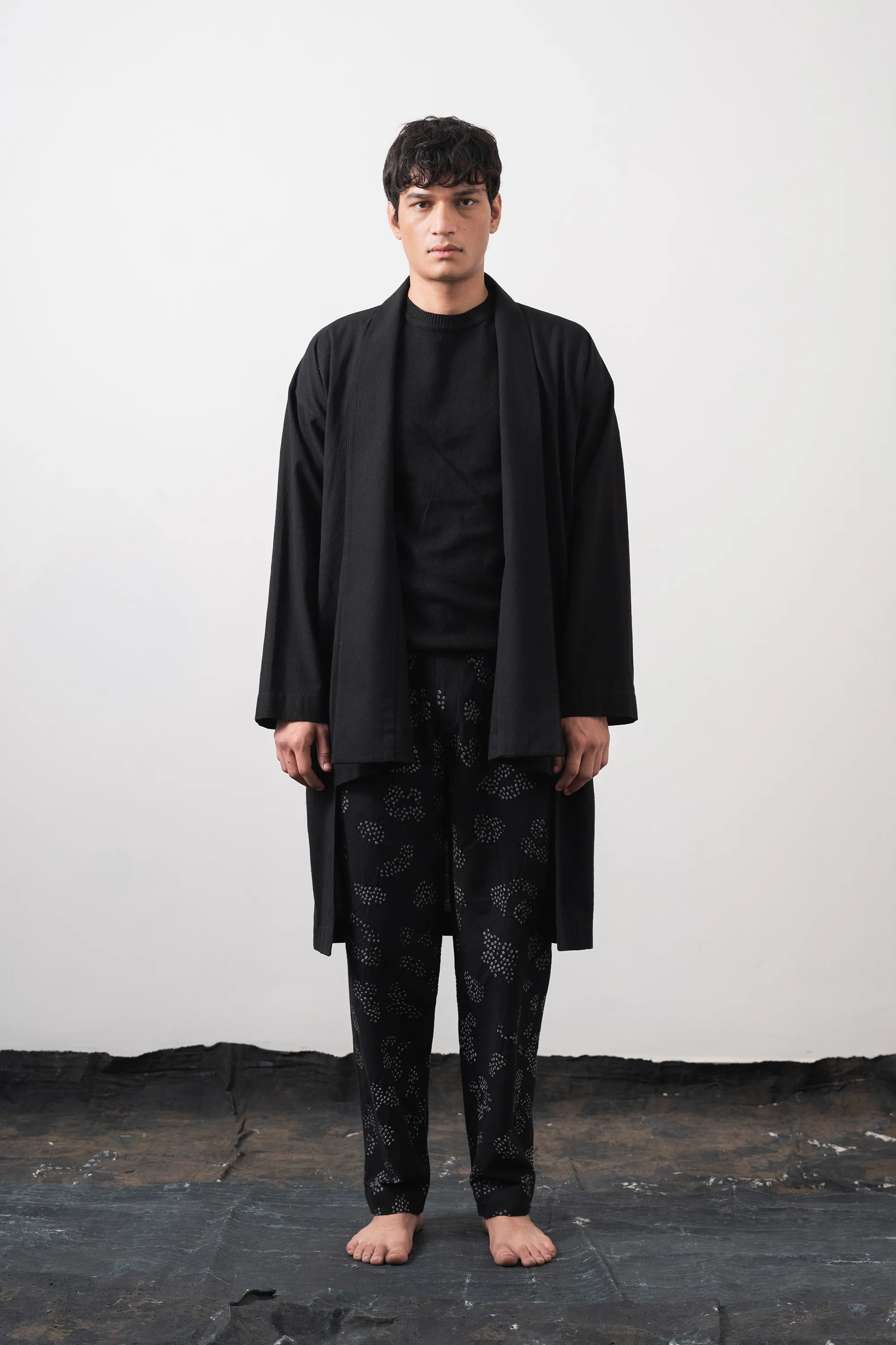 Black Kimono Coat