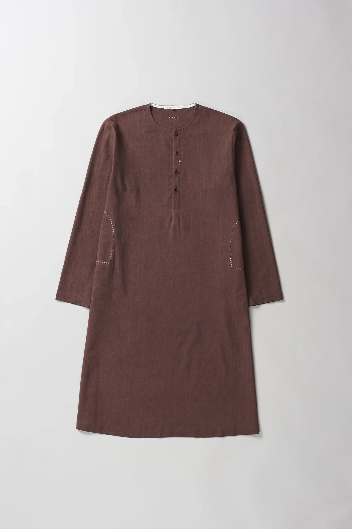 Regular Fit Kurta in Burnt Umber