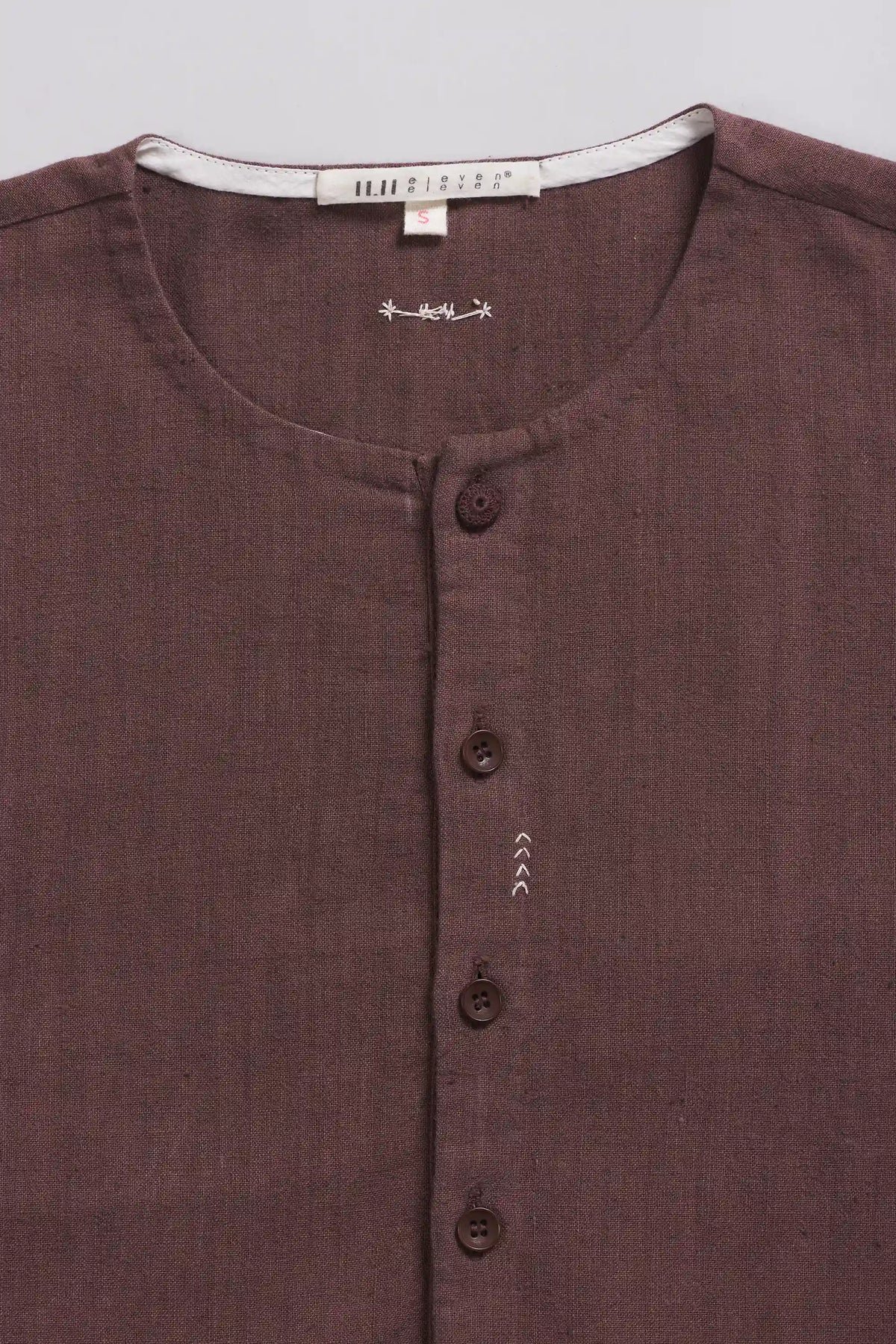 Regular Fit Kurta in Burnt Umber