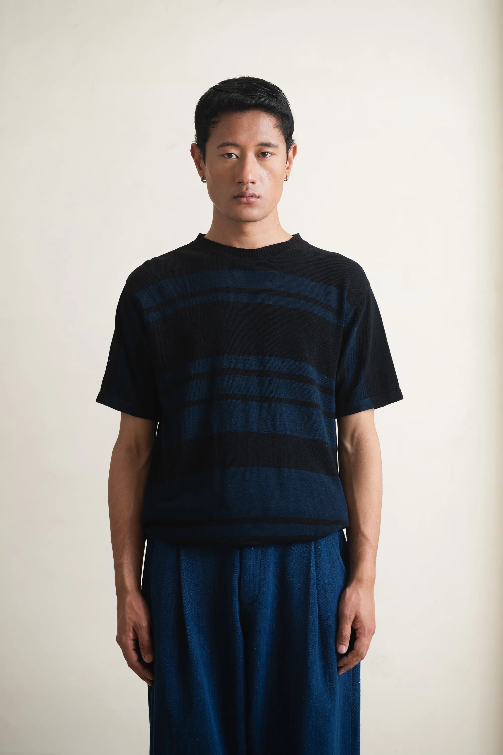 Striped T-Shirt in Black