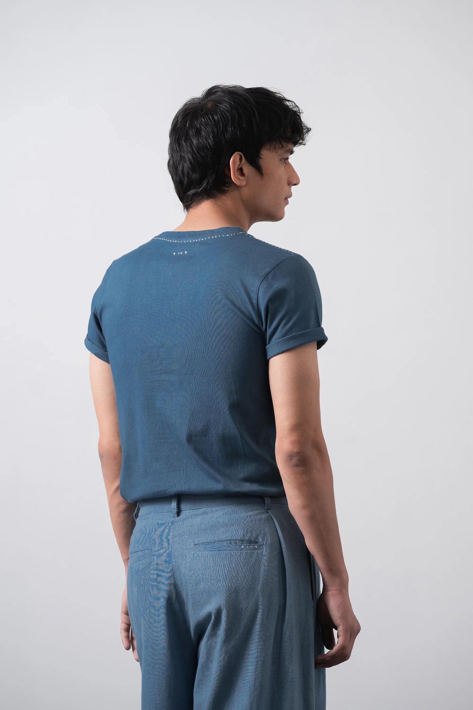 Estate Blue Cotton T-Shirt