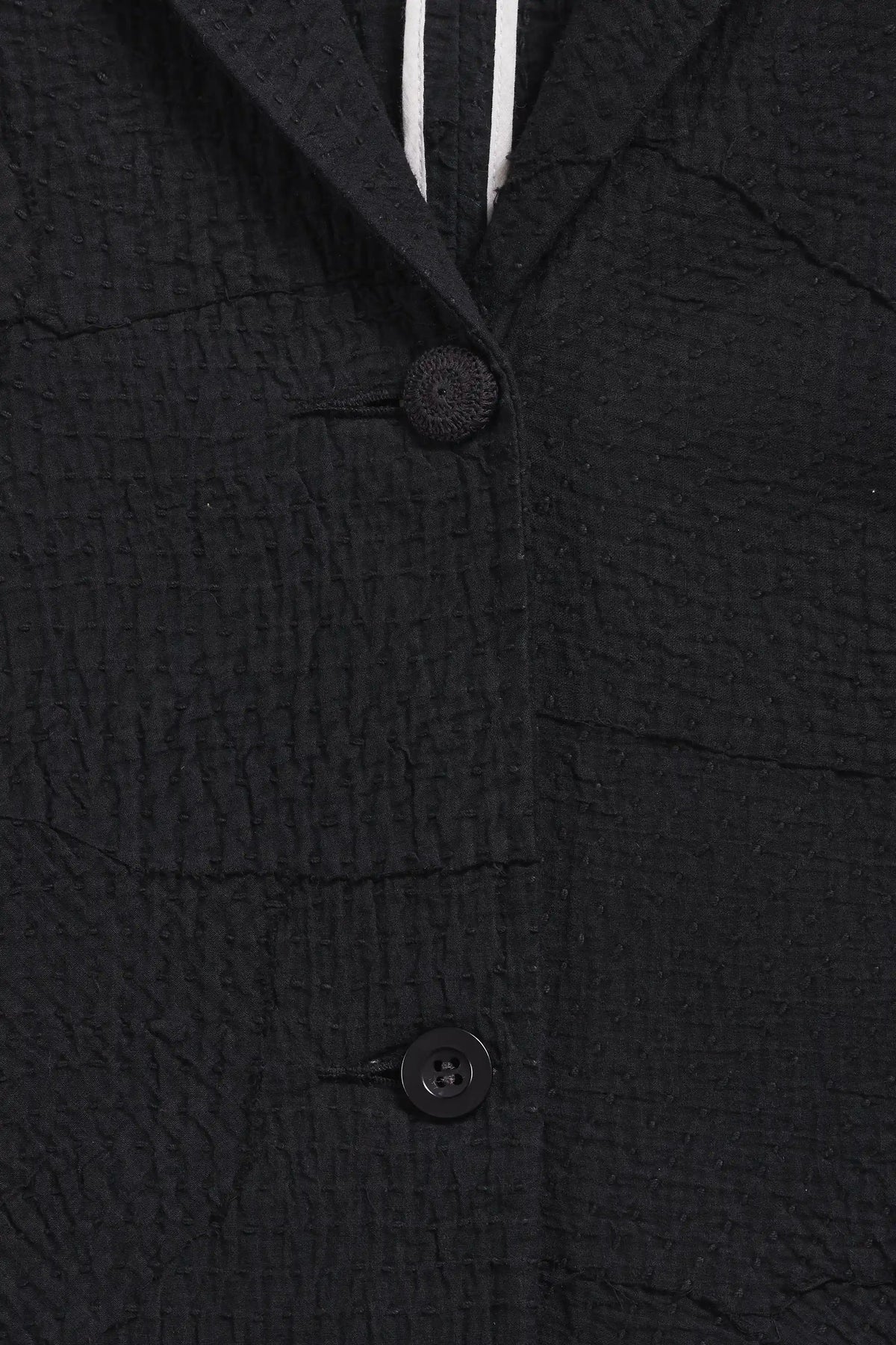 Oversized Patchwork Jacket in Black