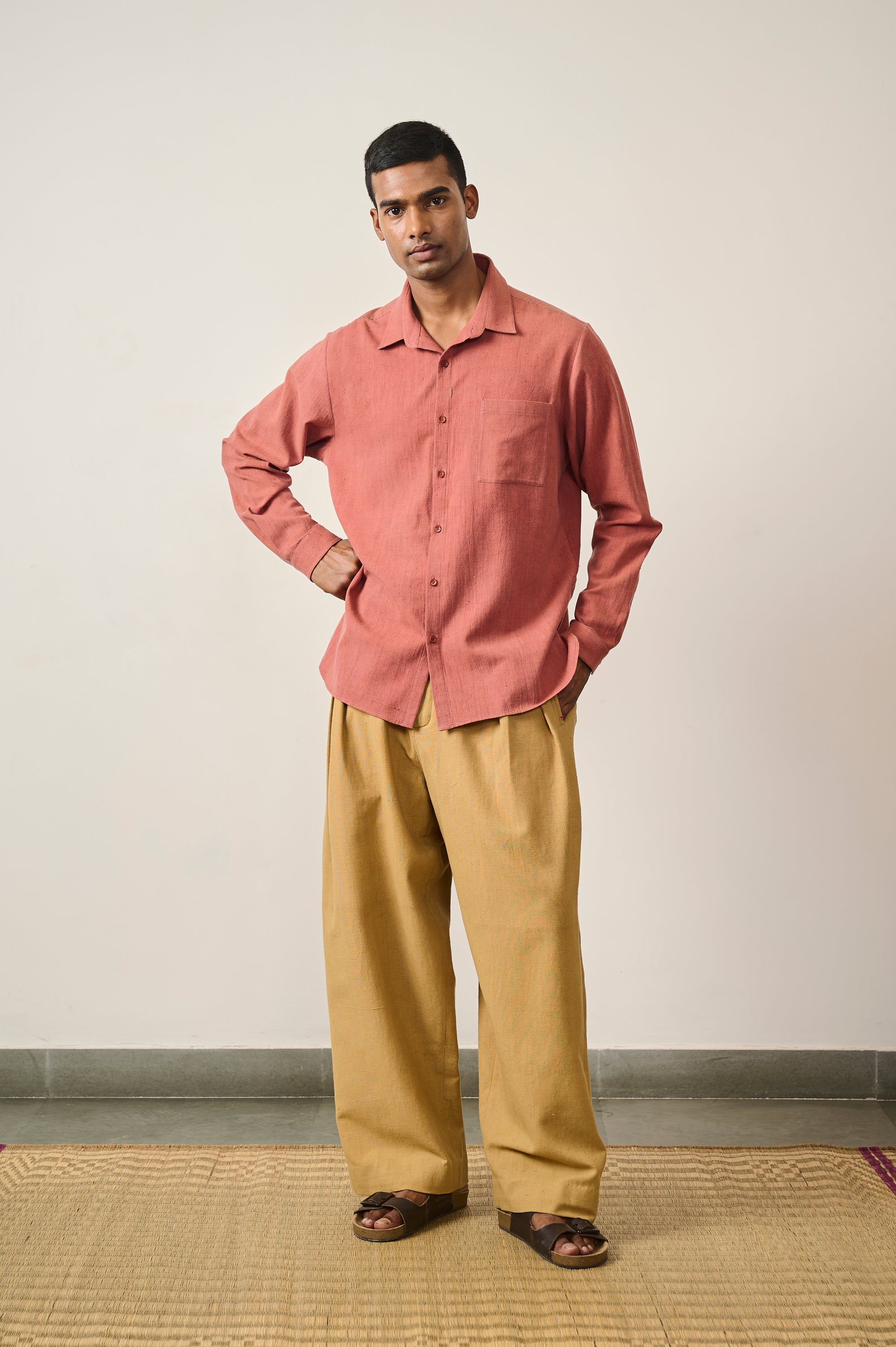 ROUGE PINK CAMP COLLAR SHIRT