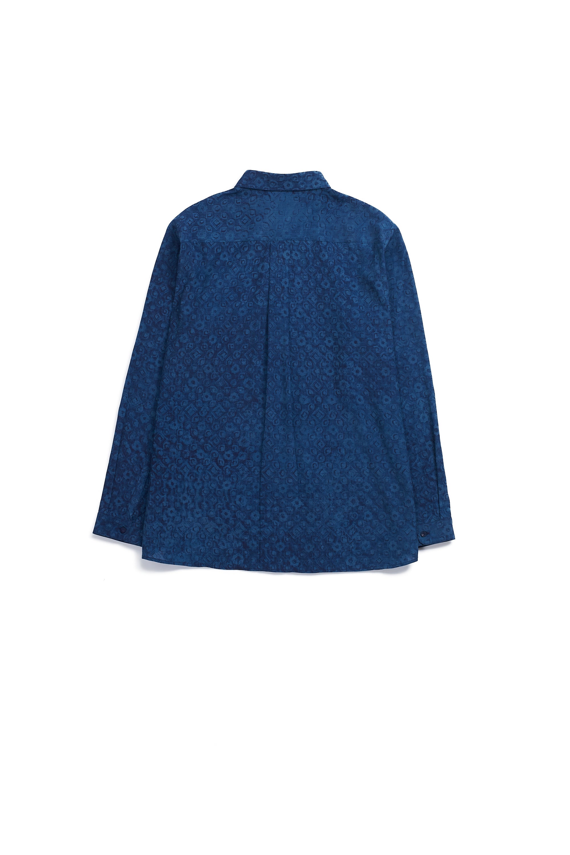 Medium Indigo Cotton Silk Shirt