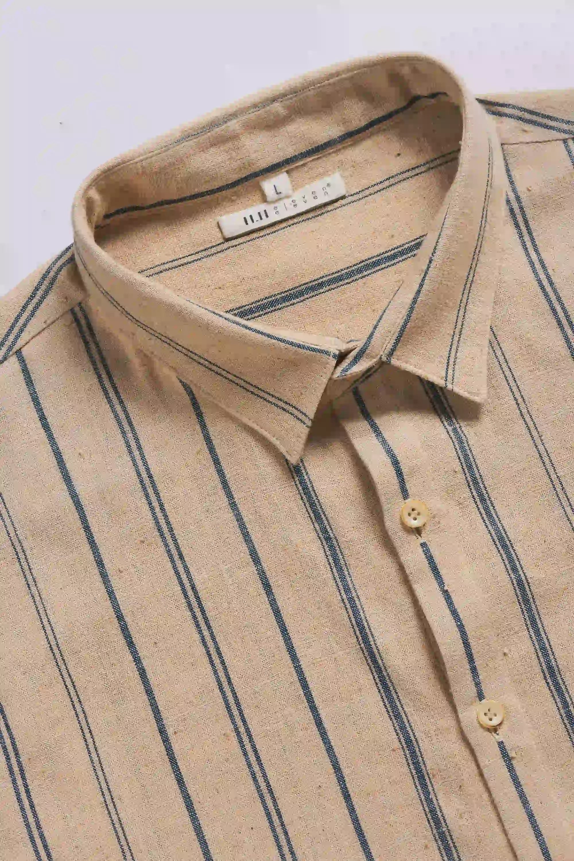 Yarn-Dyed Lovers Shirt in Camel