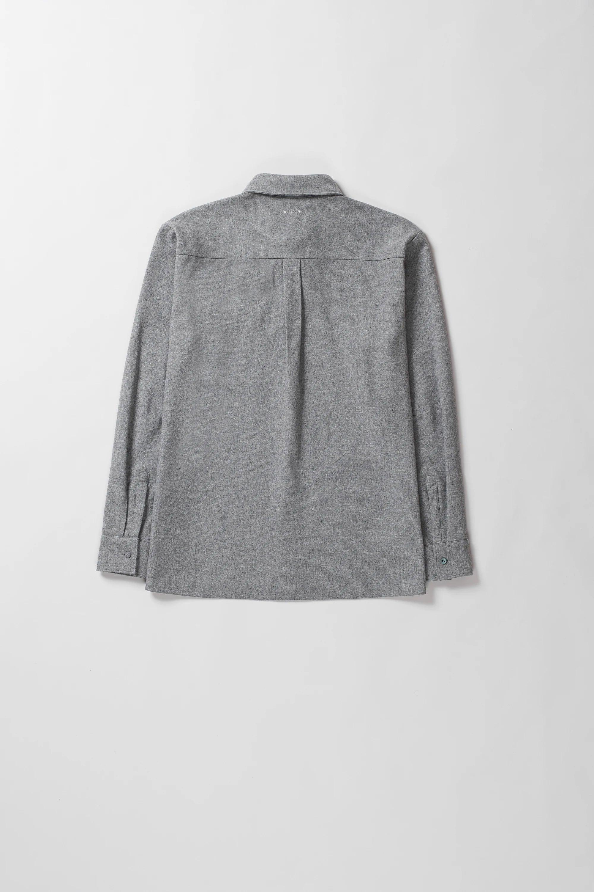 Cashmere Wool Oversized Shirt in Ash Grey
