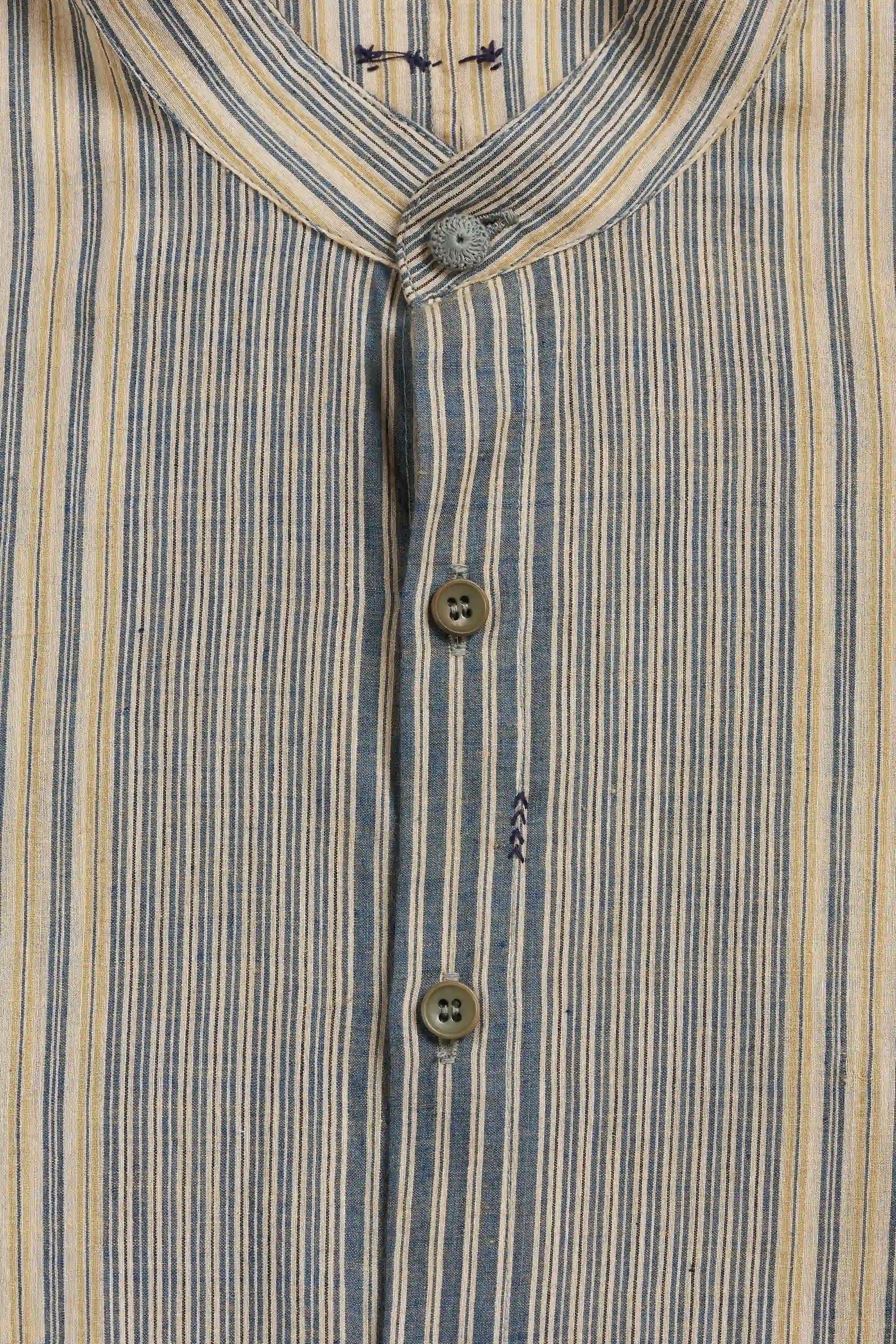 Flaxen Yellow Mul Cotton Macca Shirt