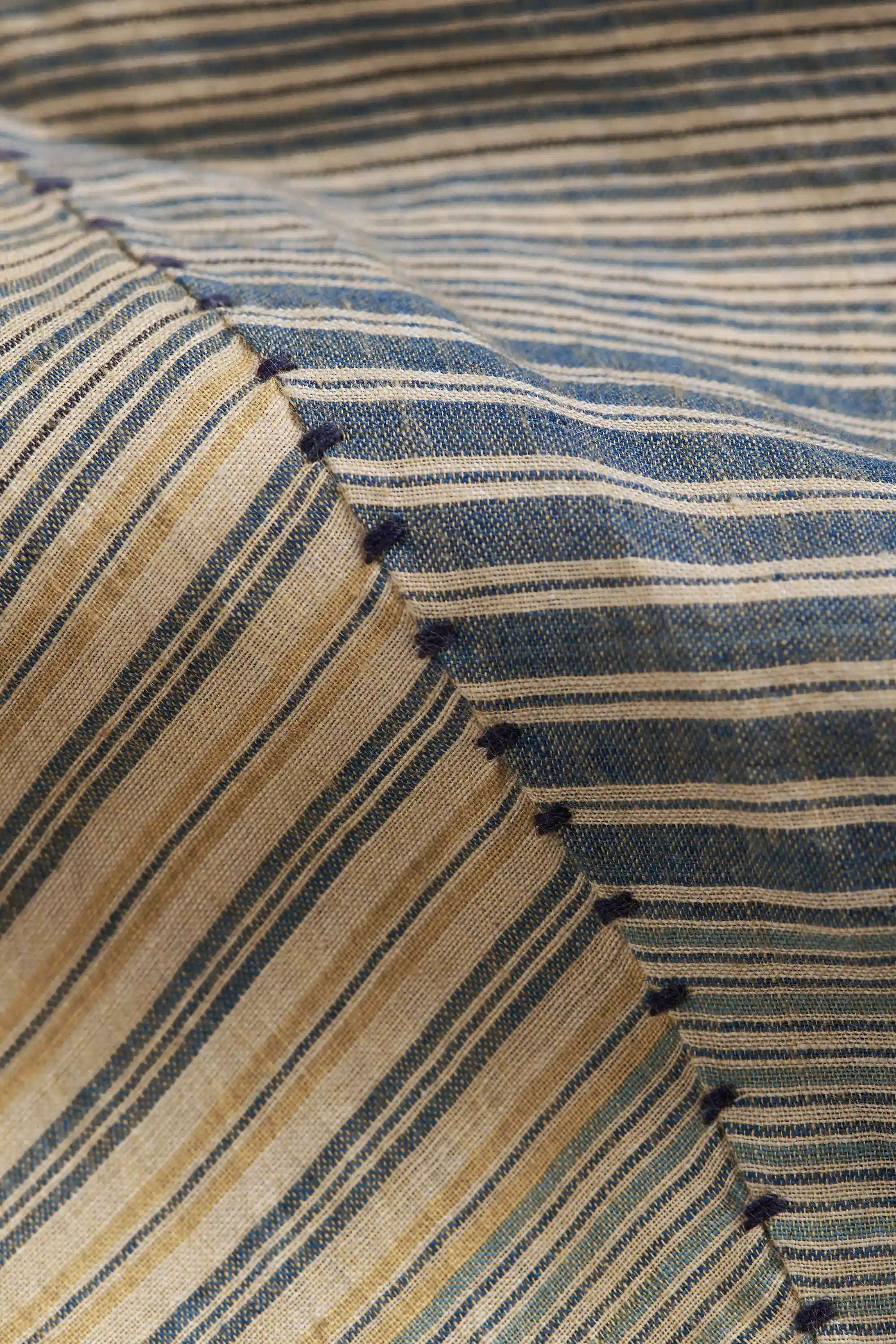 Close-up of striped fabric.