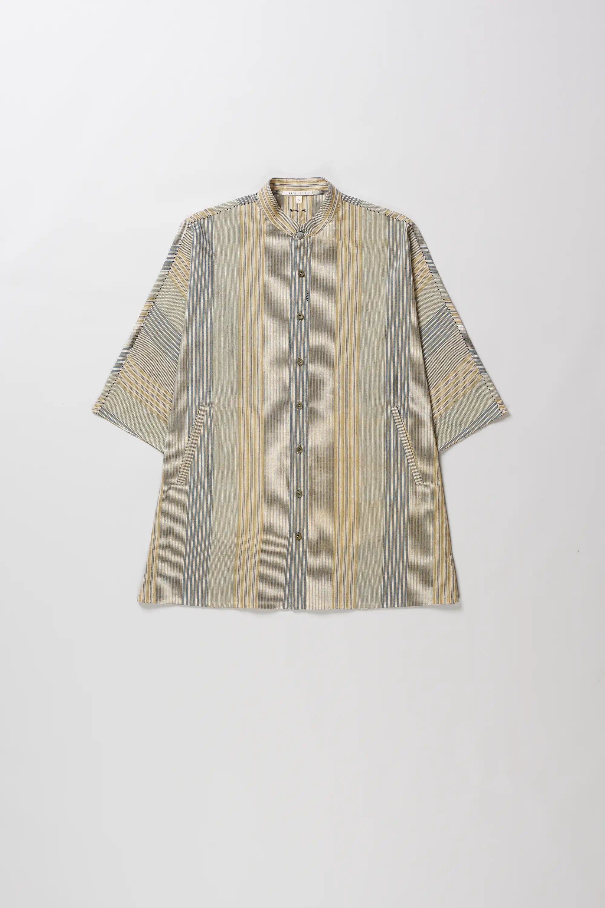 Mul Cotton Macca Shirt in Flaxen Yellow