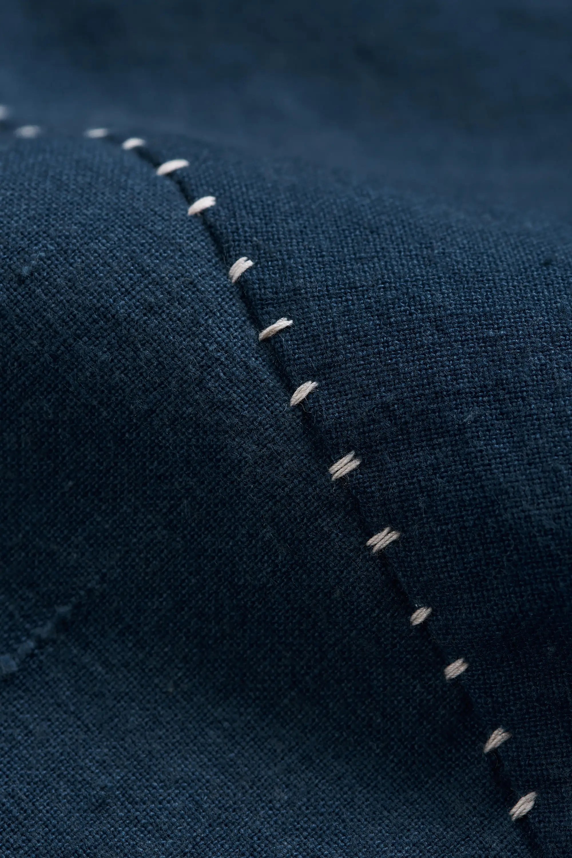 Fabric close-up with hand detail