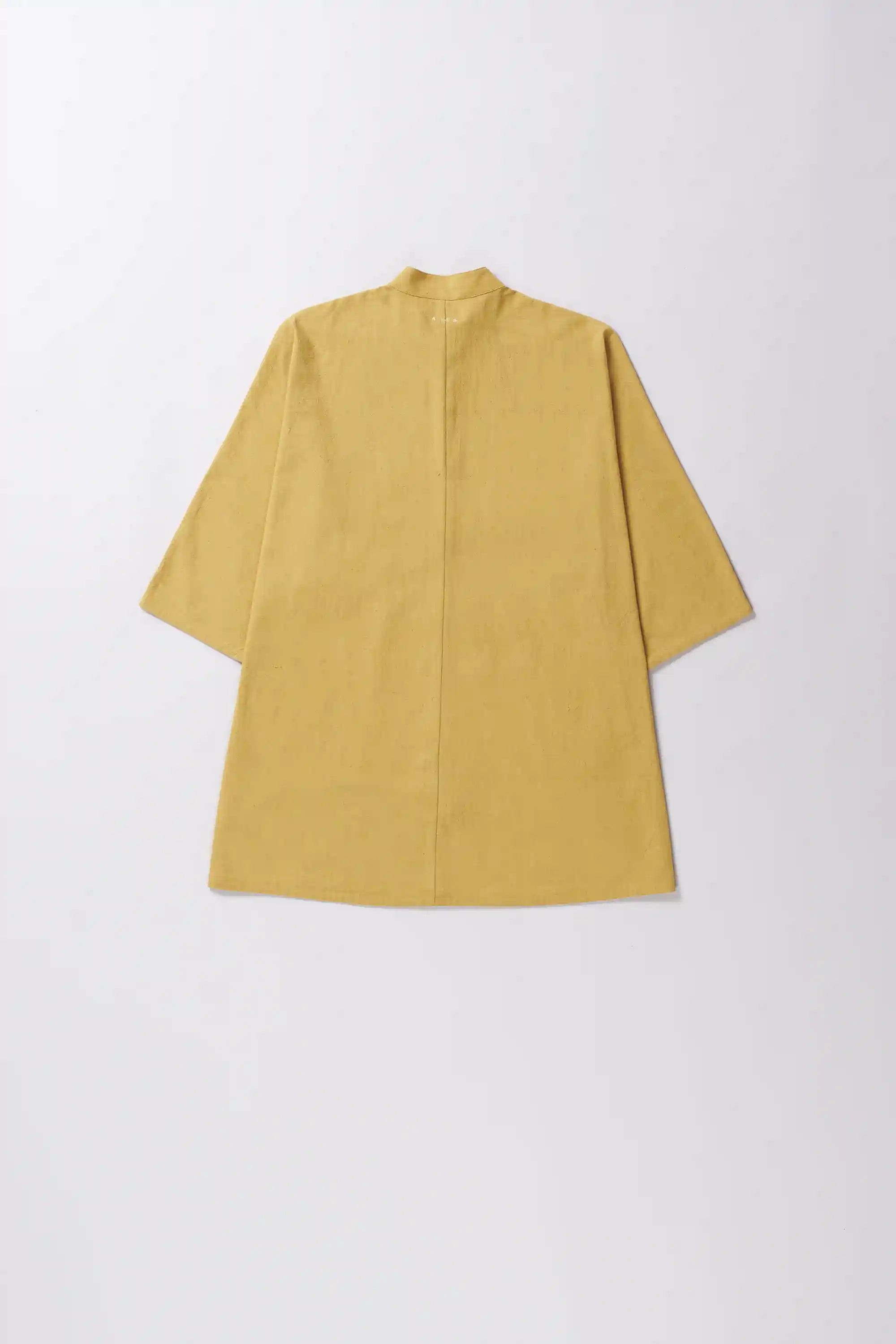 Cotton ochre yellow shirt