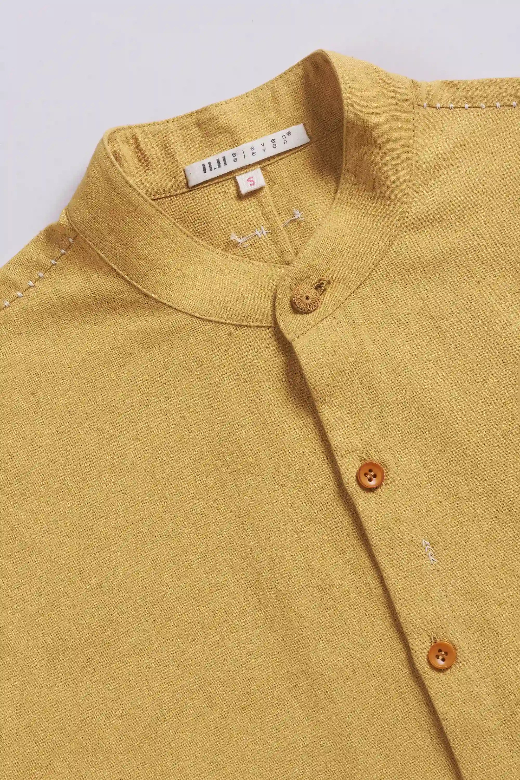 Ochre Yellow Relaxed Macca Shirt