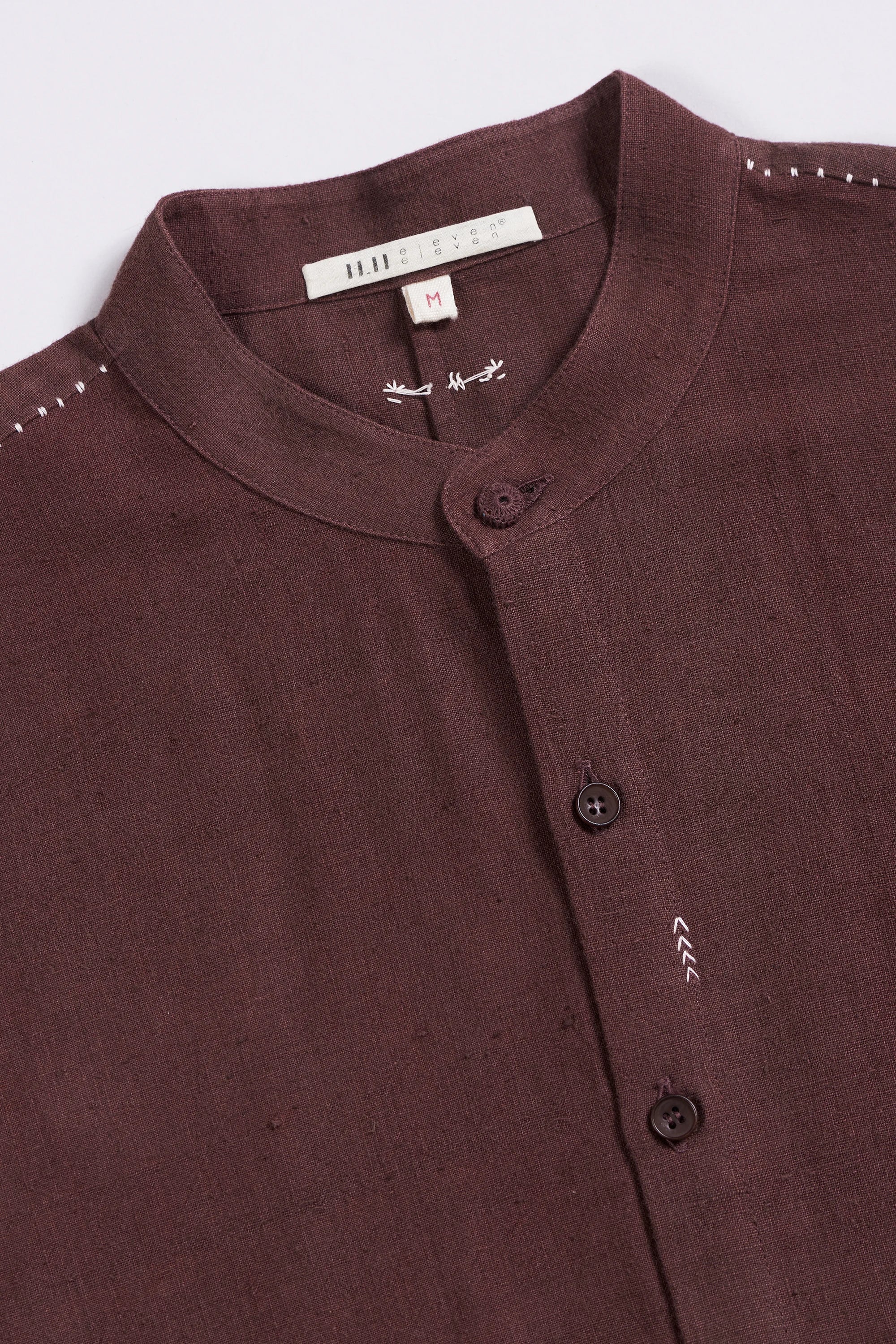 Burnt Umber Kimono Sleeve Shirt