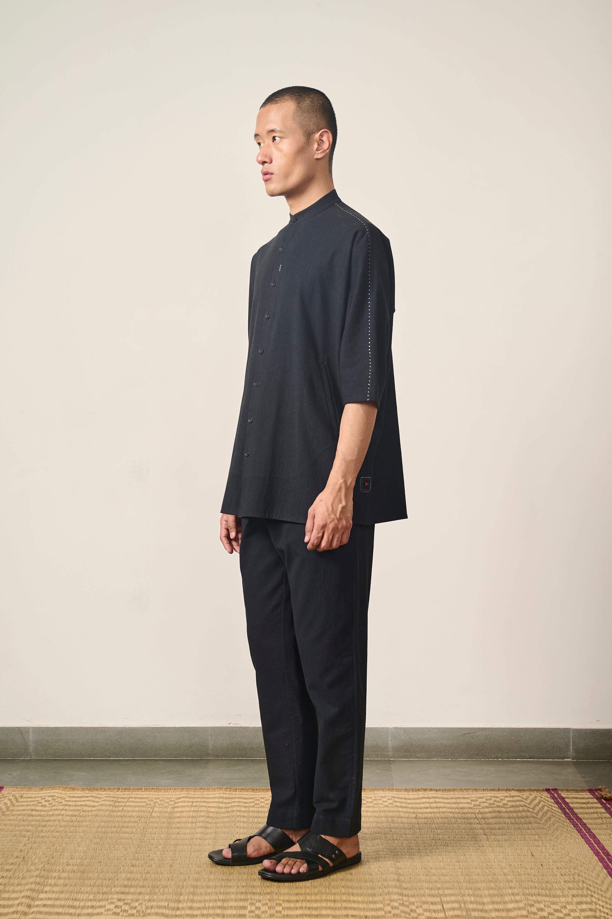 COTTON KIMONO HALF SLEEVE SHIRT