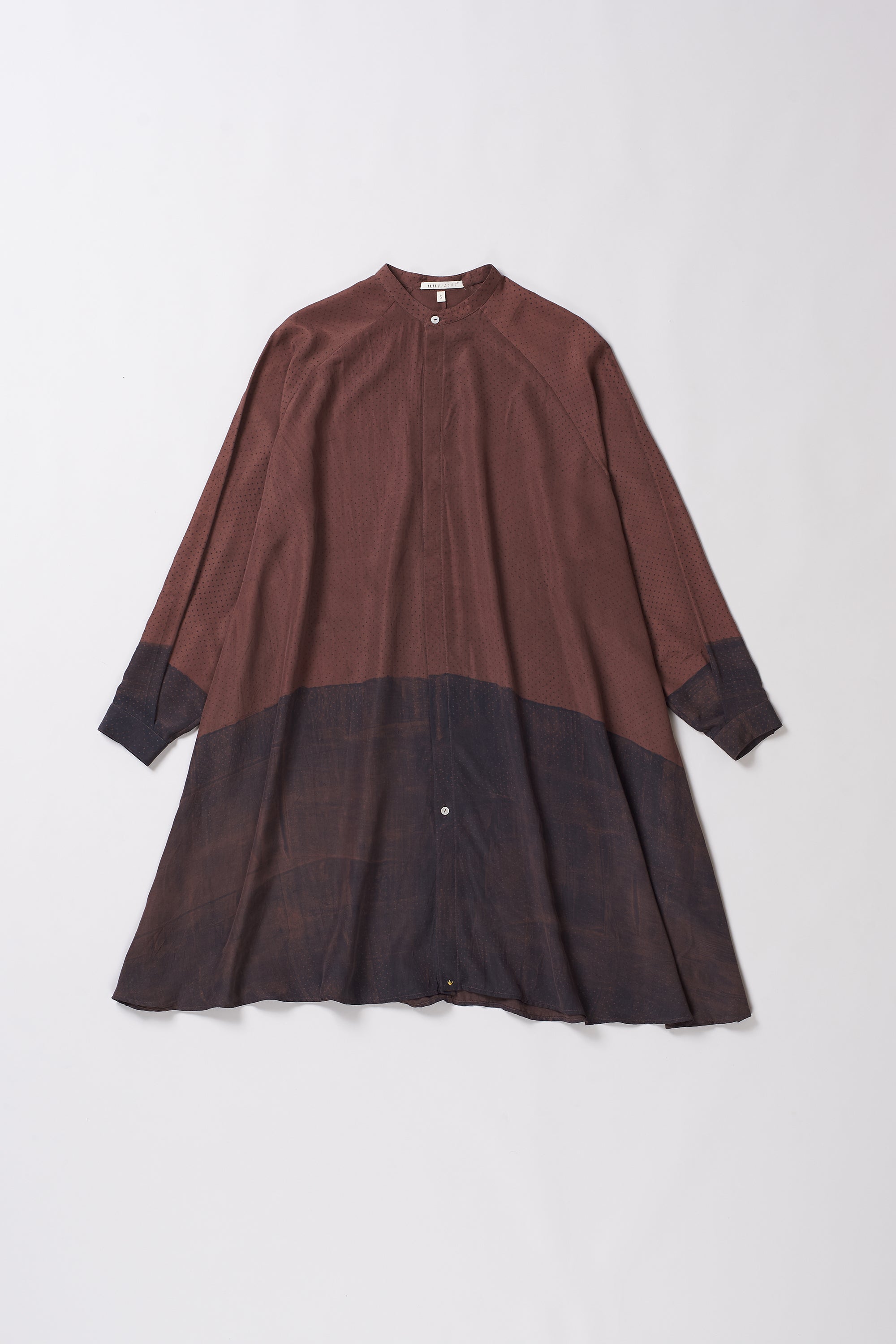 FLARED BANDHANI DRESS WITH RAGLAN SLEEVES