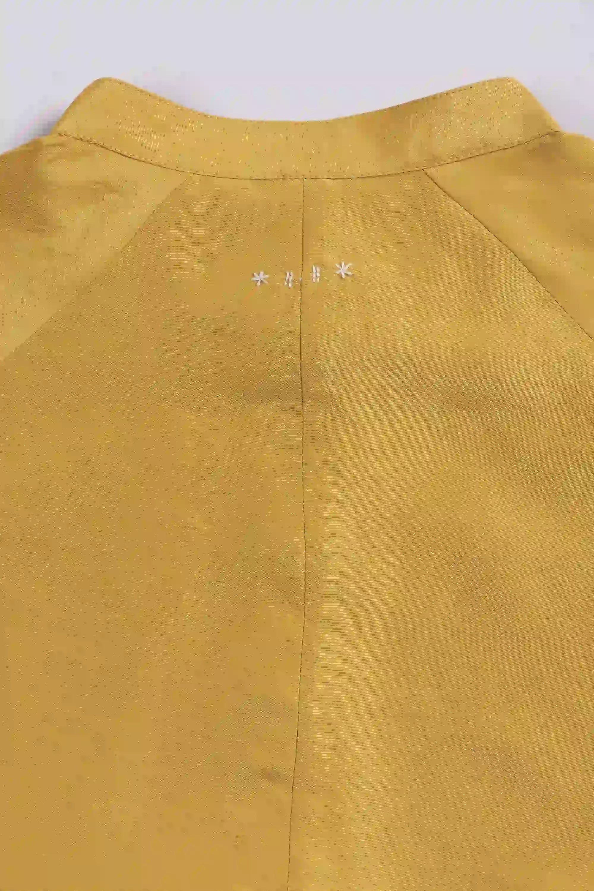 Fabric close-up with hand details