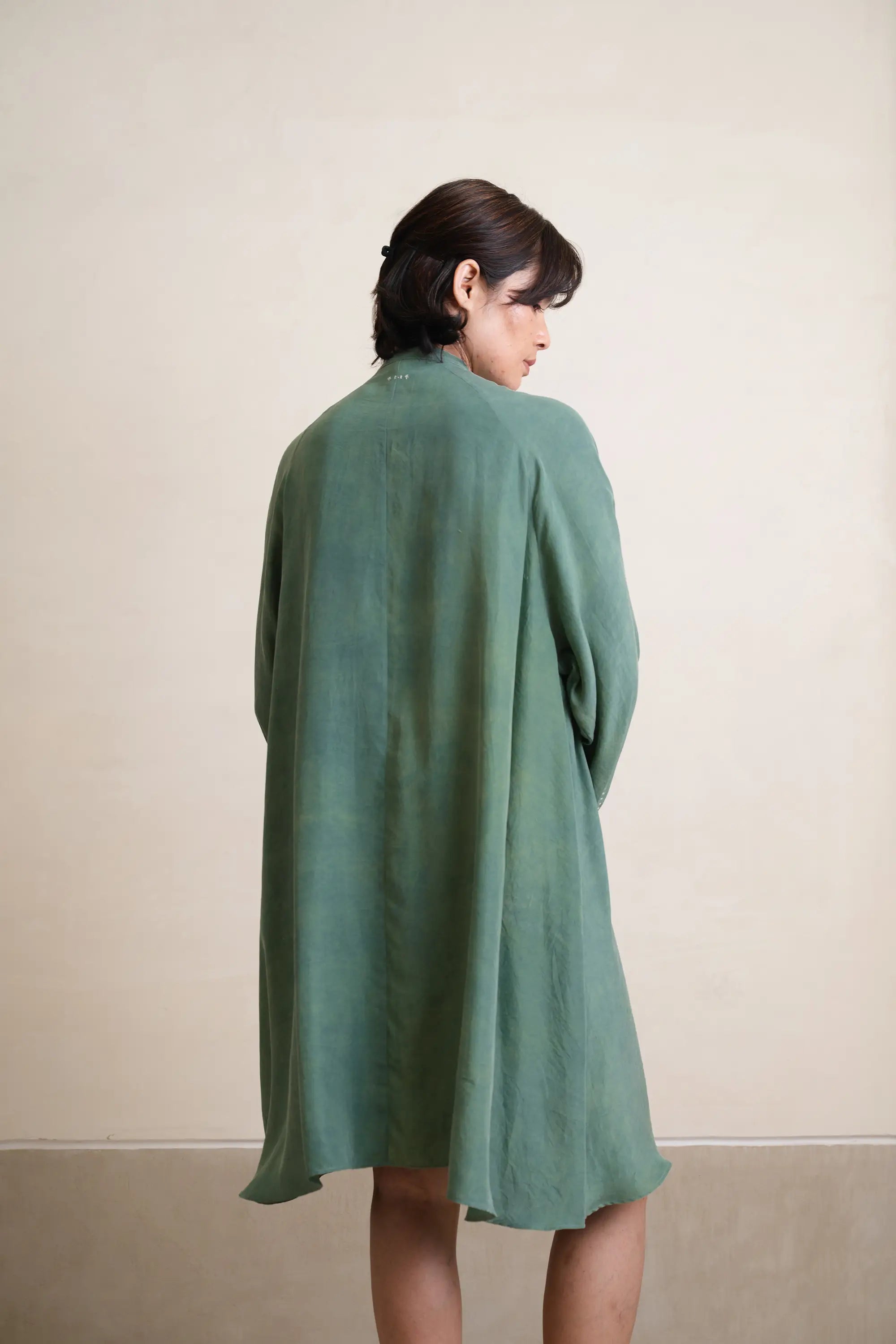 Turf Green Flared Shift Dress