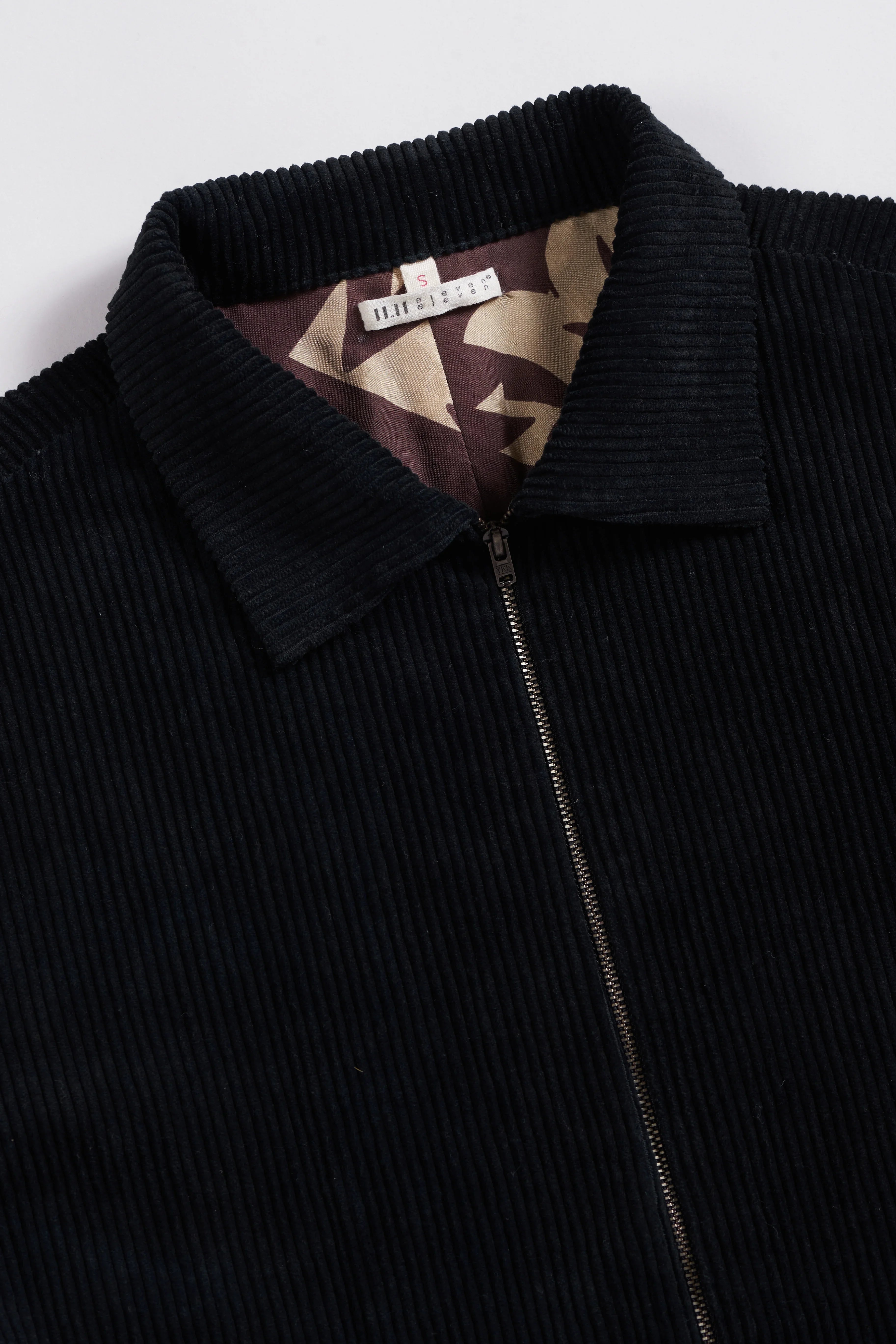 BLACK CORDUROY BOMBER JACKET