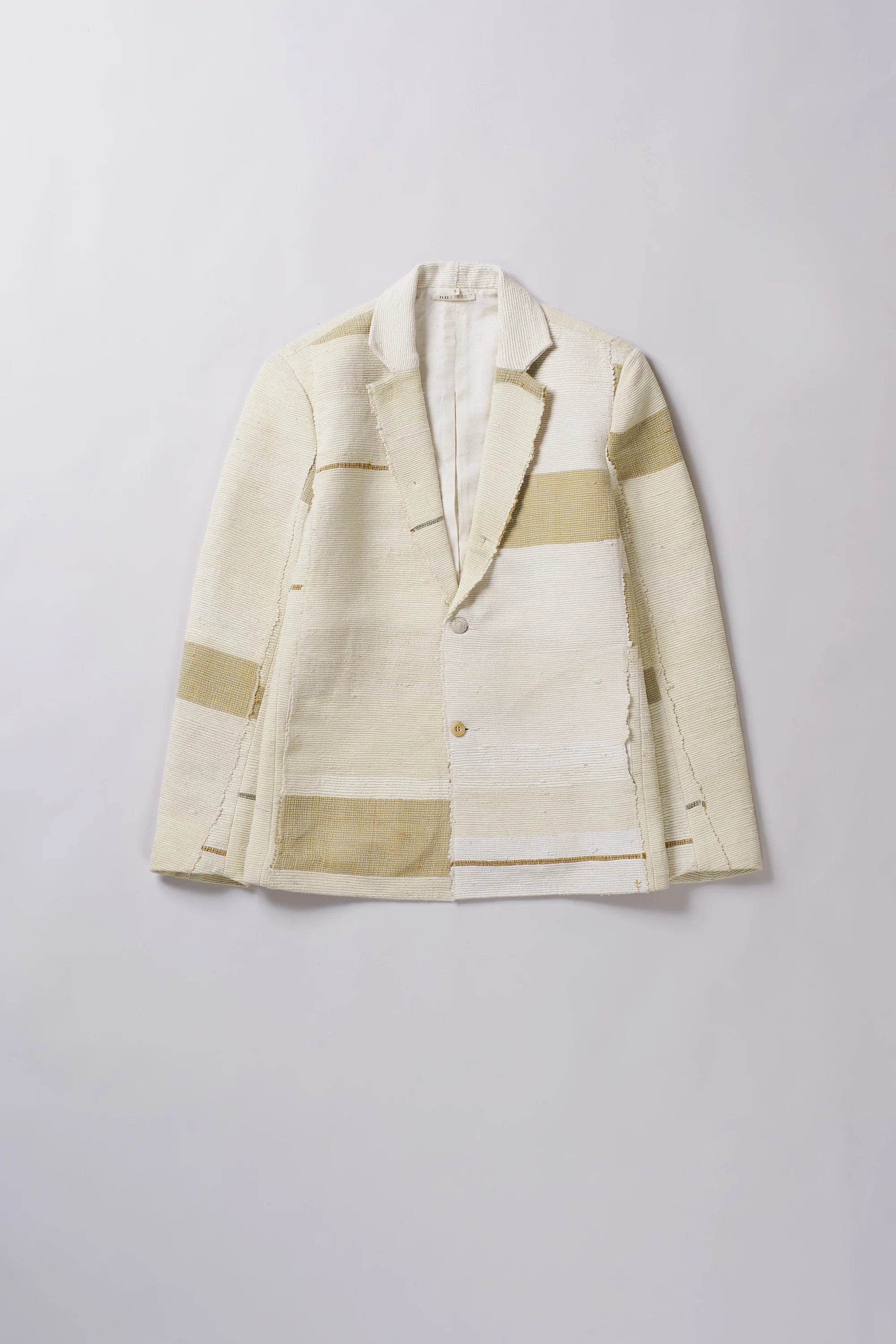 Ecru Statement Patchwork Jacket