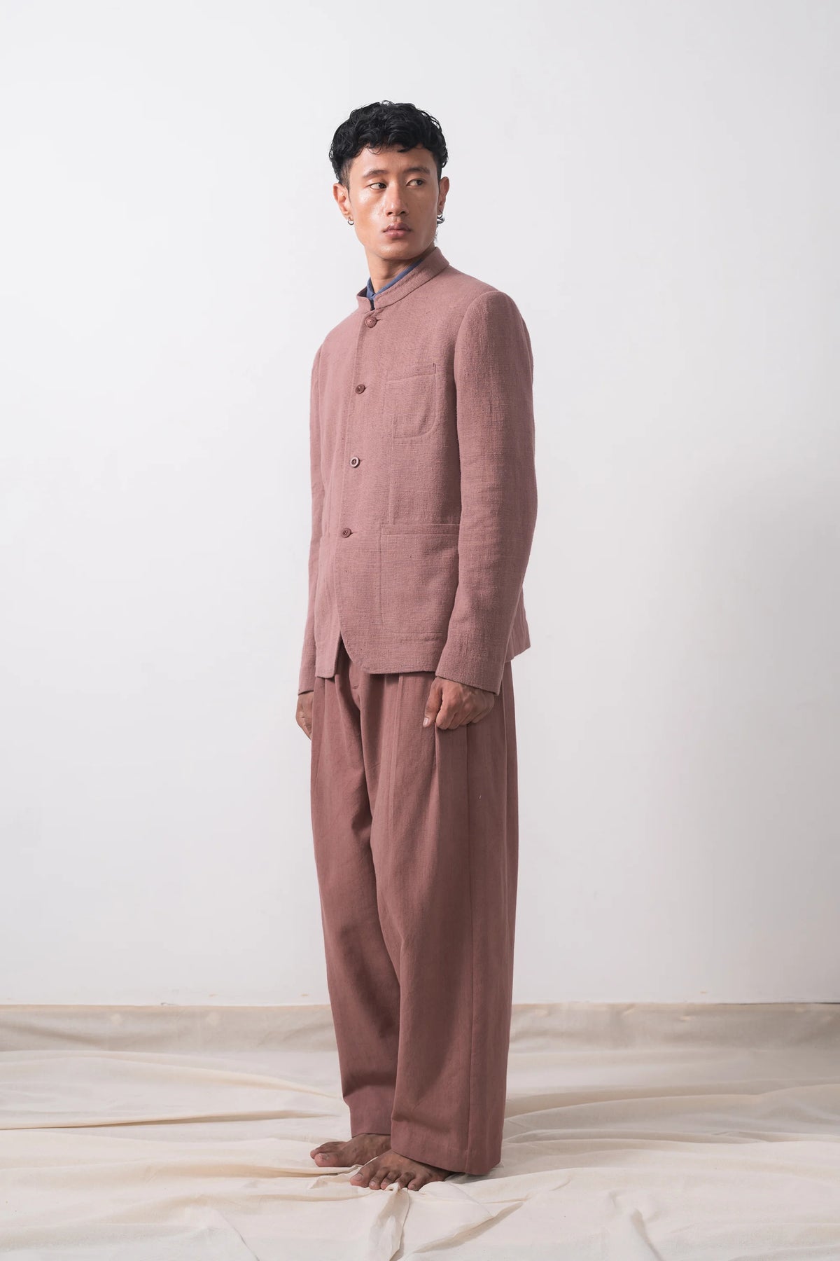 Unisex Jacket in Dusky Mauve