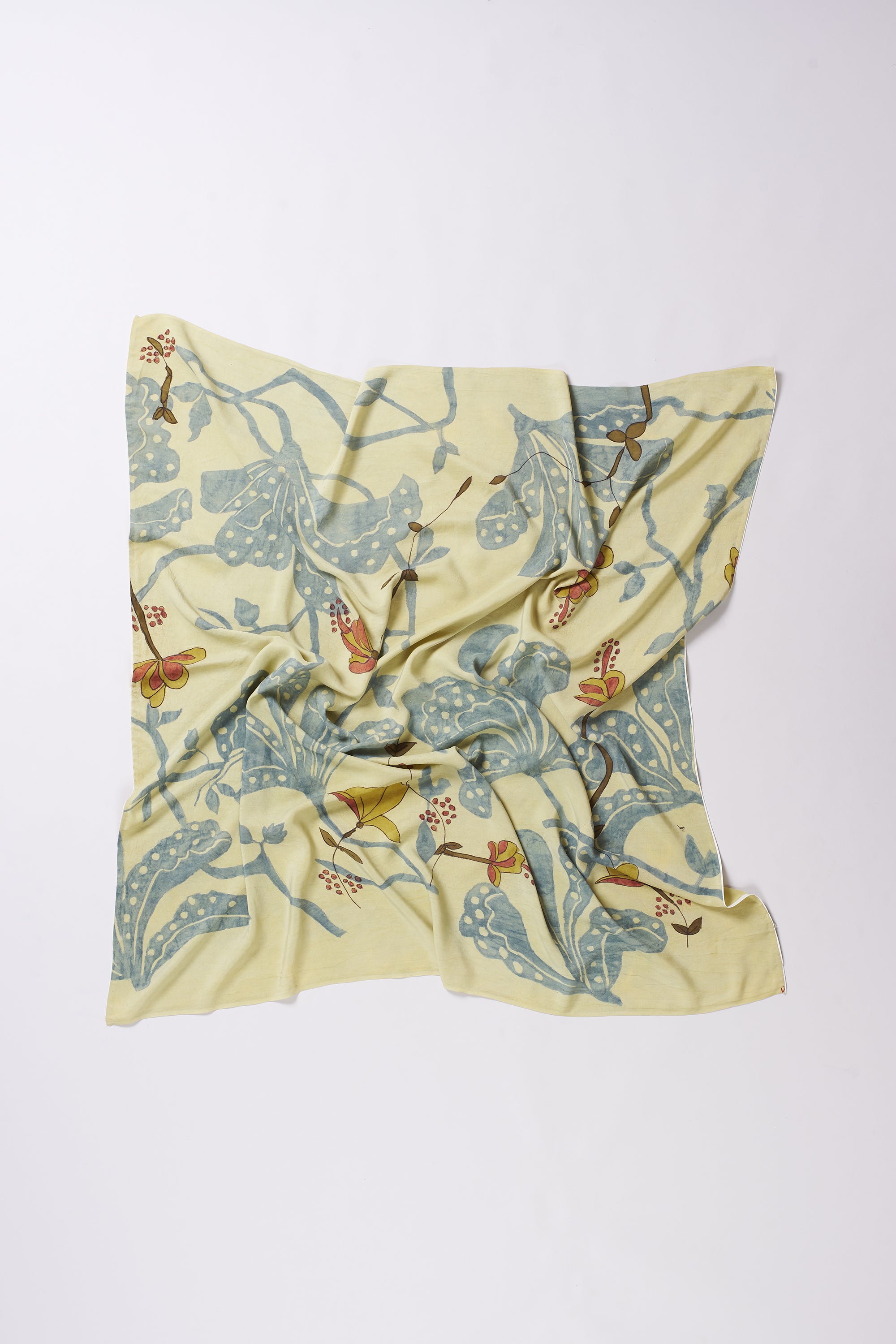HAND PAINTED SILK SCARF