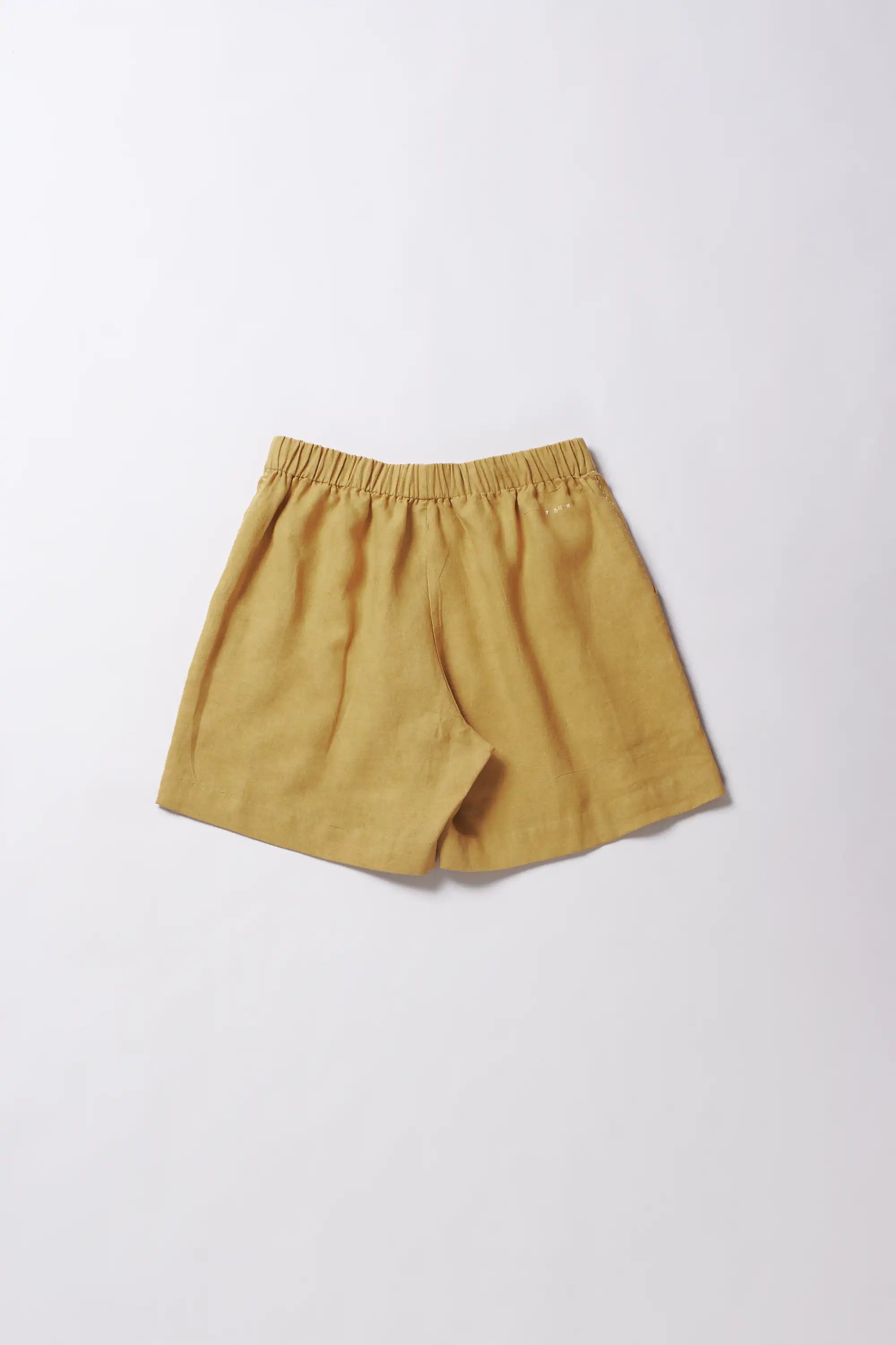 Ochre yellow linen shirt