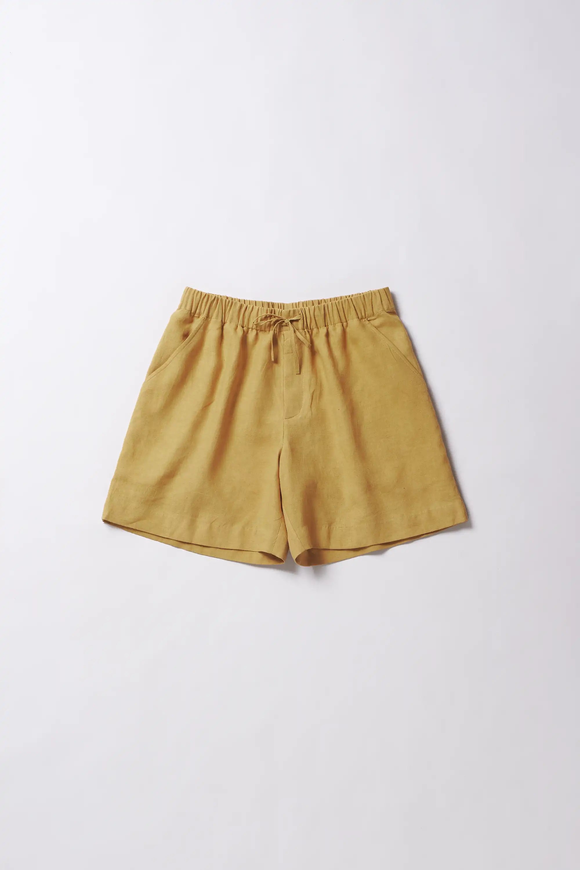 Ochre yellow linen shirt