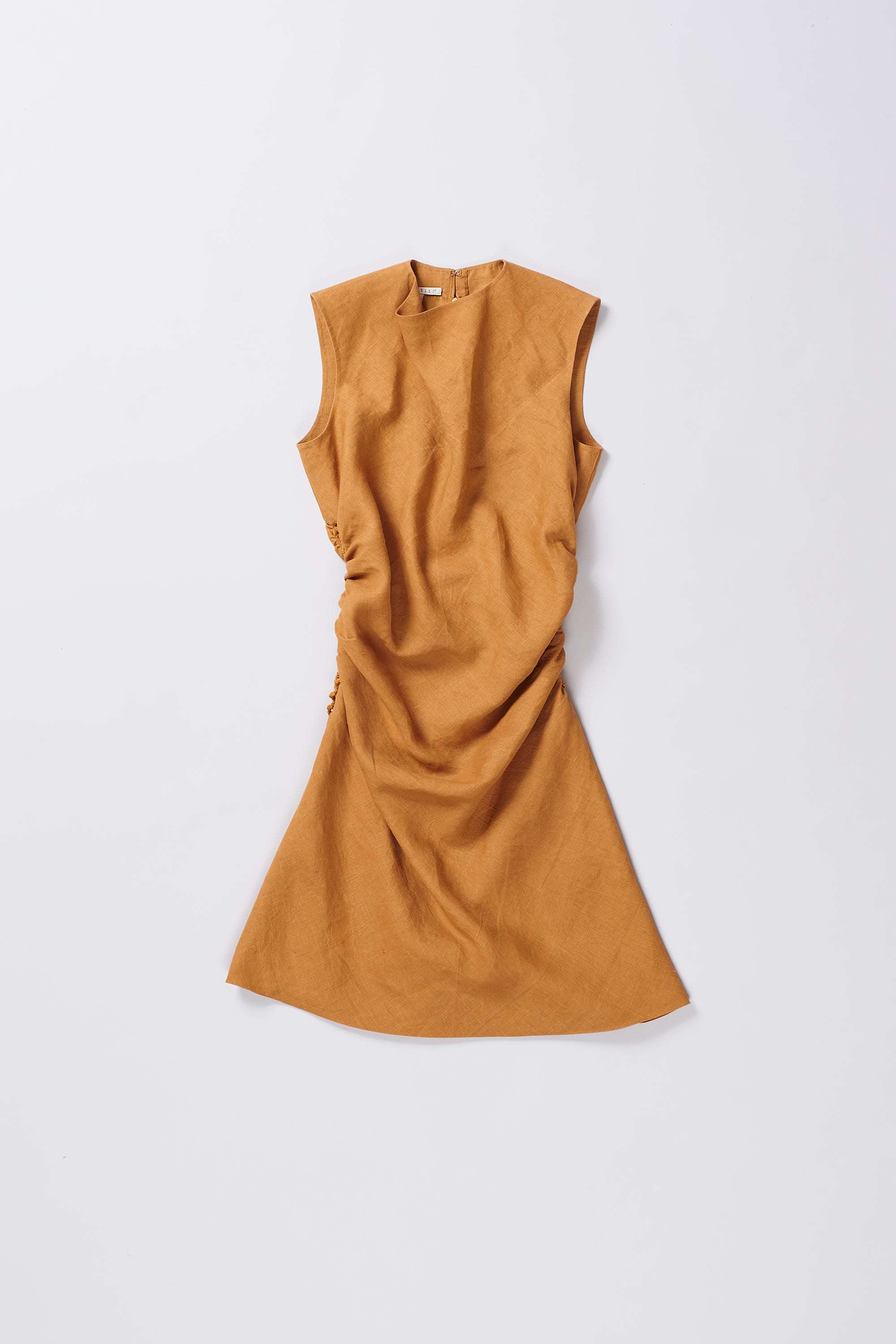 LINEN SIDE TIE UP DRESS