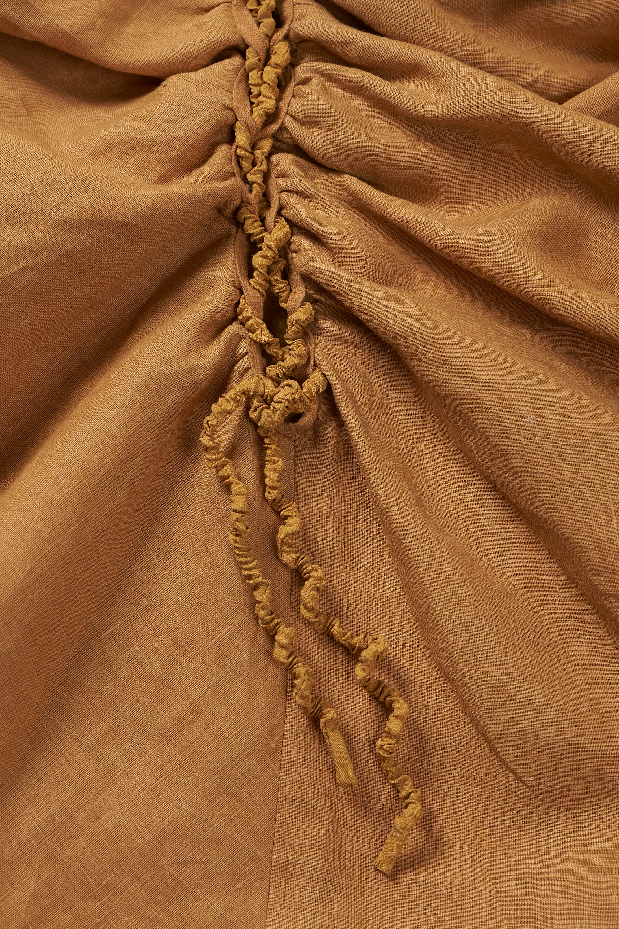 LINEN SIDE TIE UP DRESS