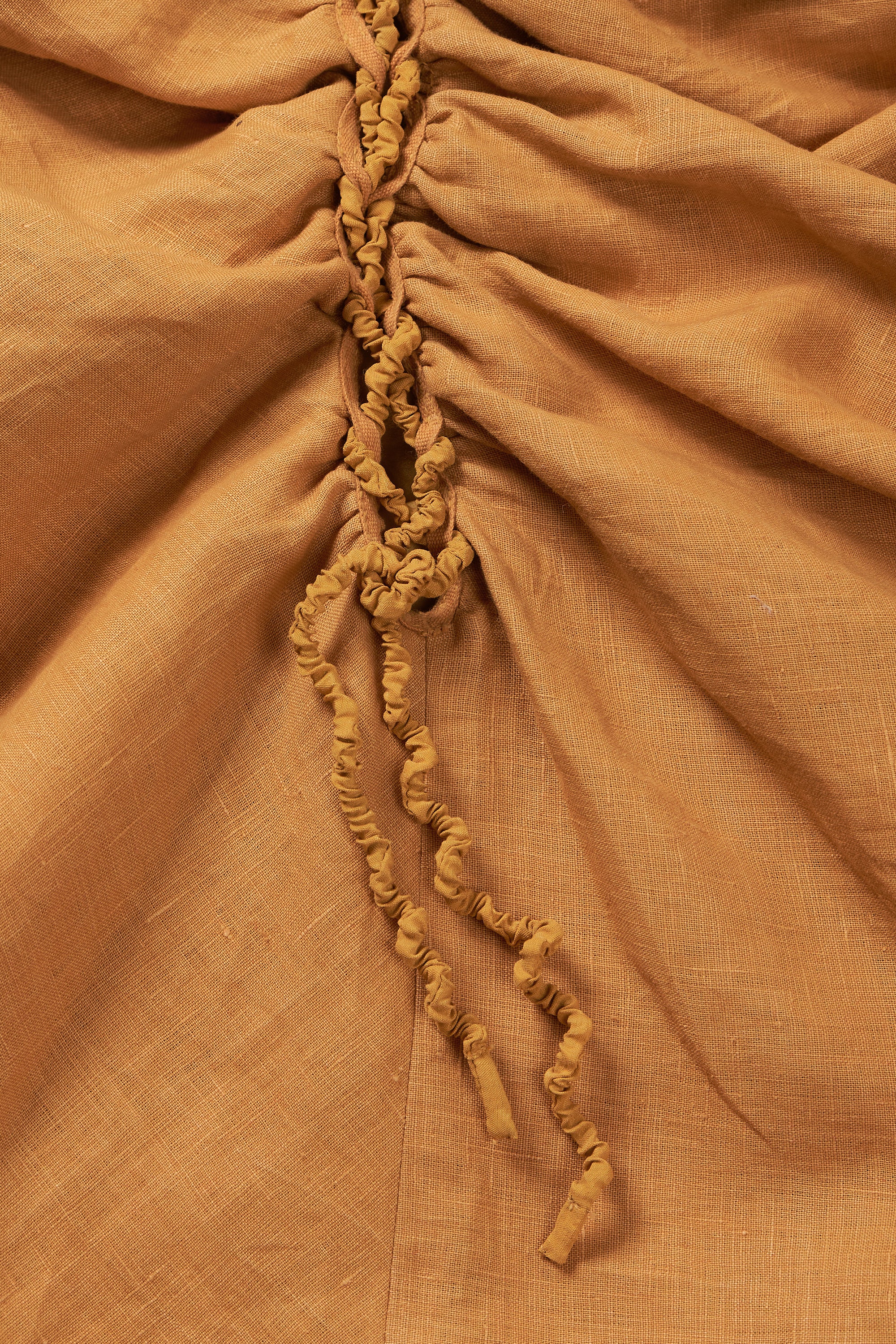 LINEN SIDE TIE UP DRESS