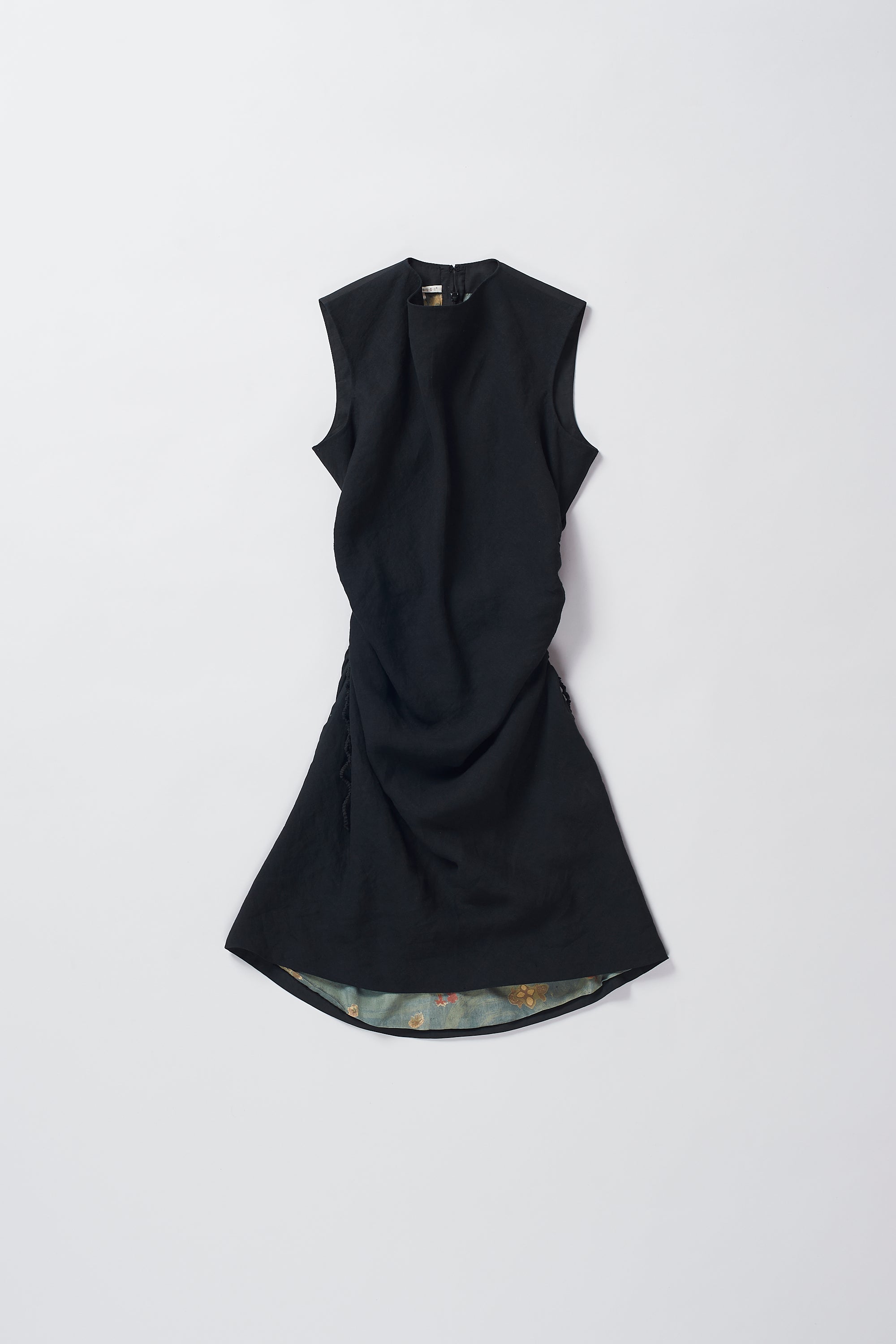 SILK SIDE TIE UP DRESS