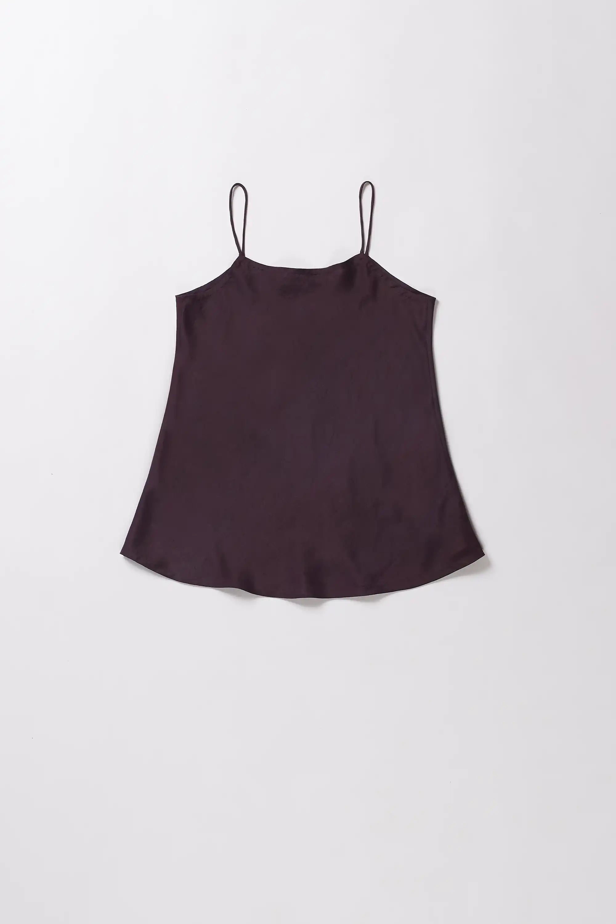 Purple red silk top
