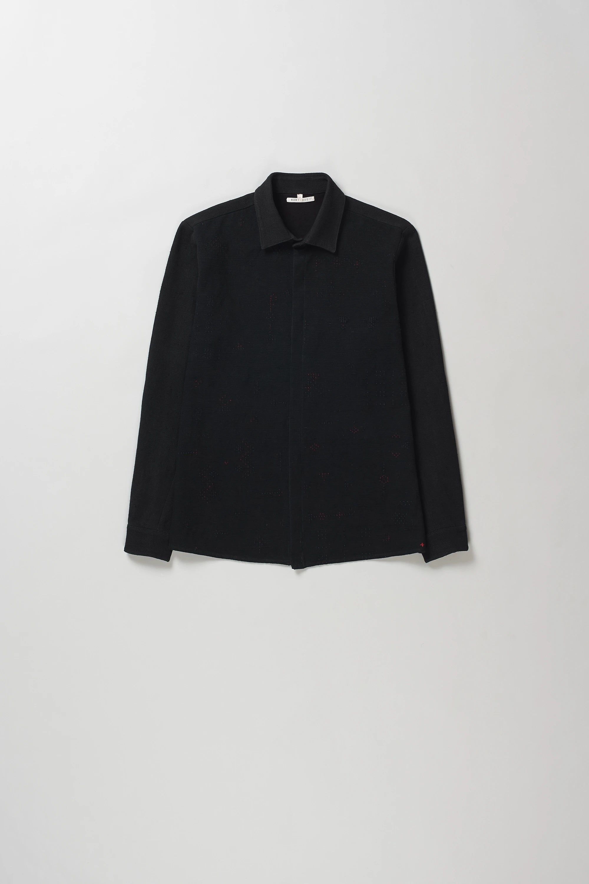 Organic Cotton Tangaliya Shirt in Black