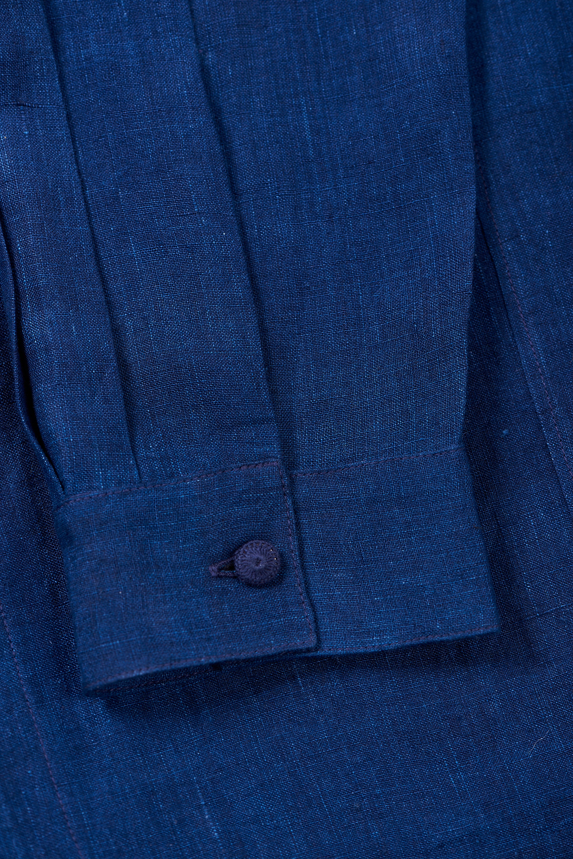 LINEN SHIRT IN NATURAL INDIGO