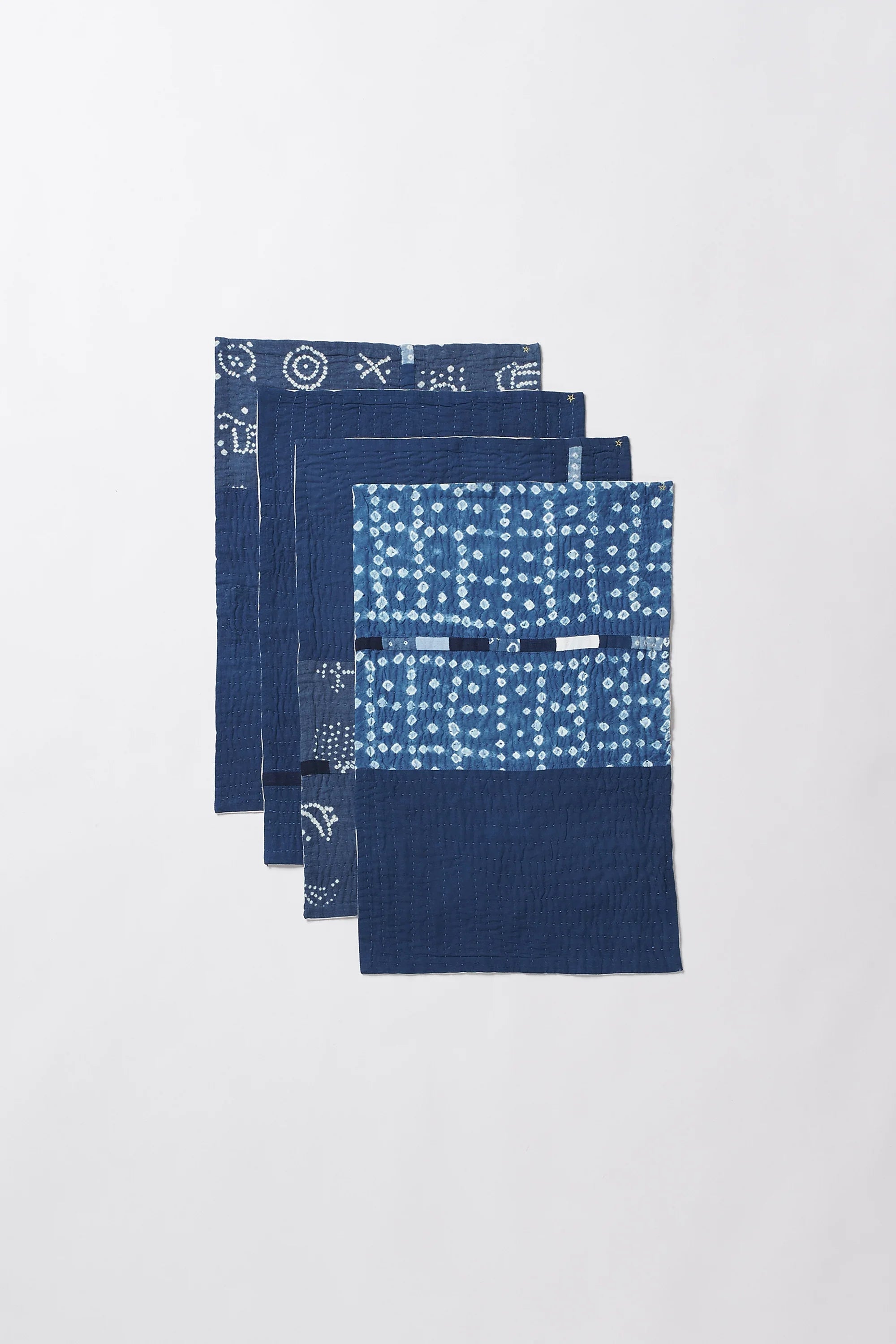 Indigo Patchwork Placemat with Kantha