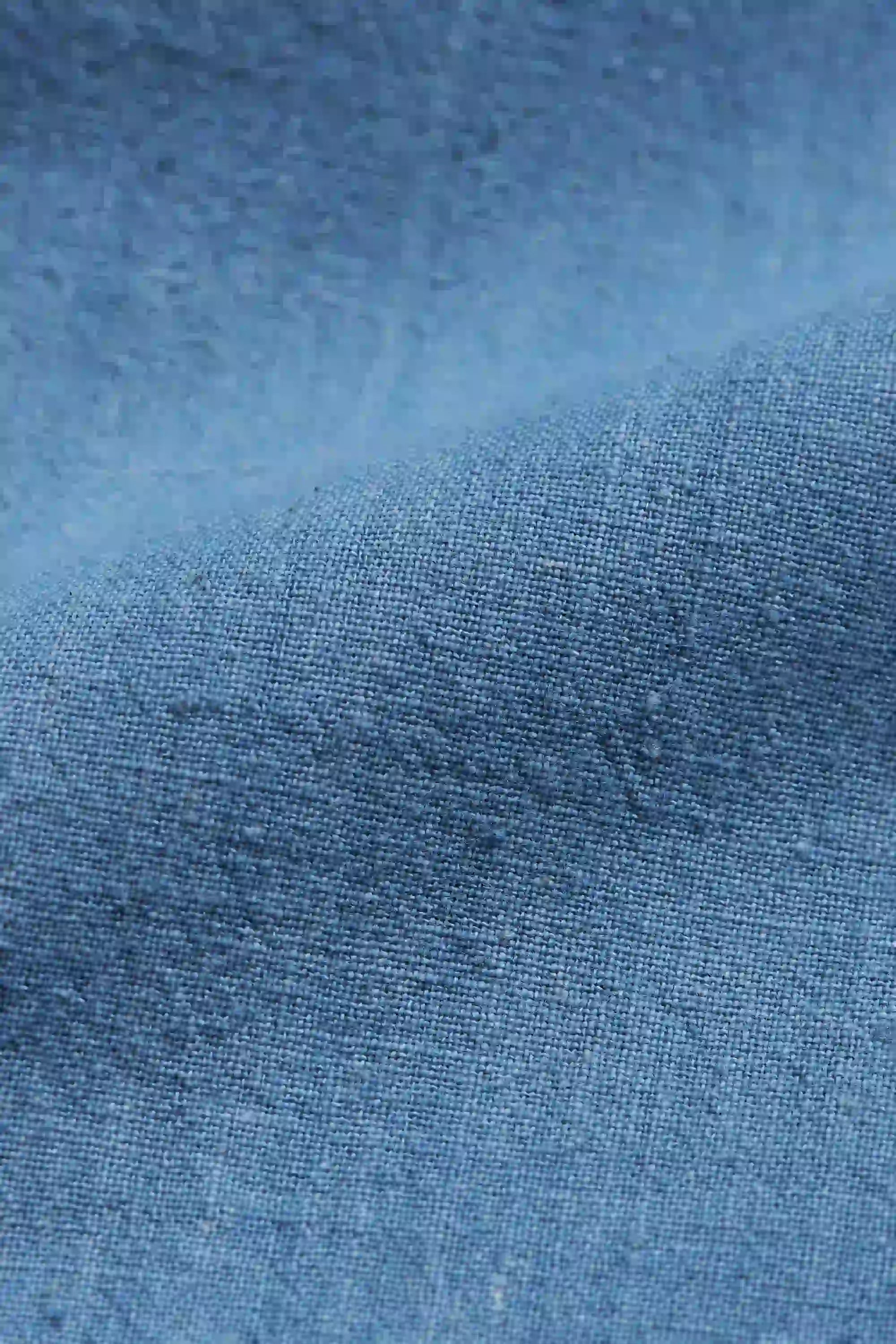Close-up of blue fabric texture