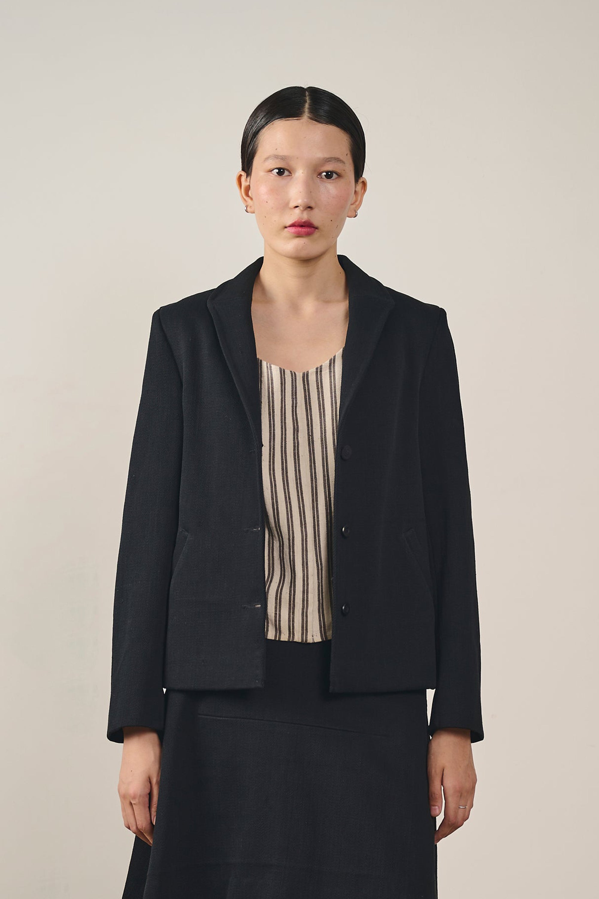 TAILORED DENIM BLAZER