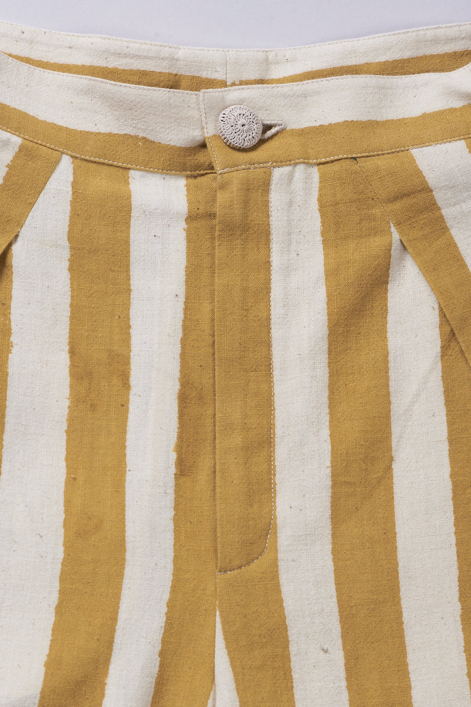 OVERLAP PLEAT TROUSERS IN MUTICOLOURED CHECKS