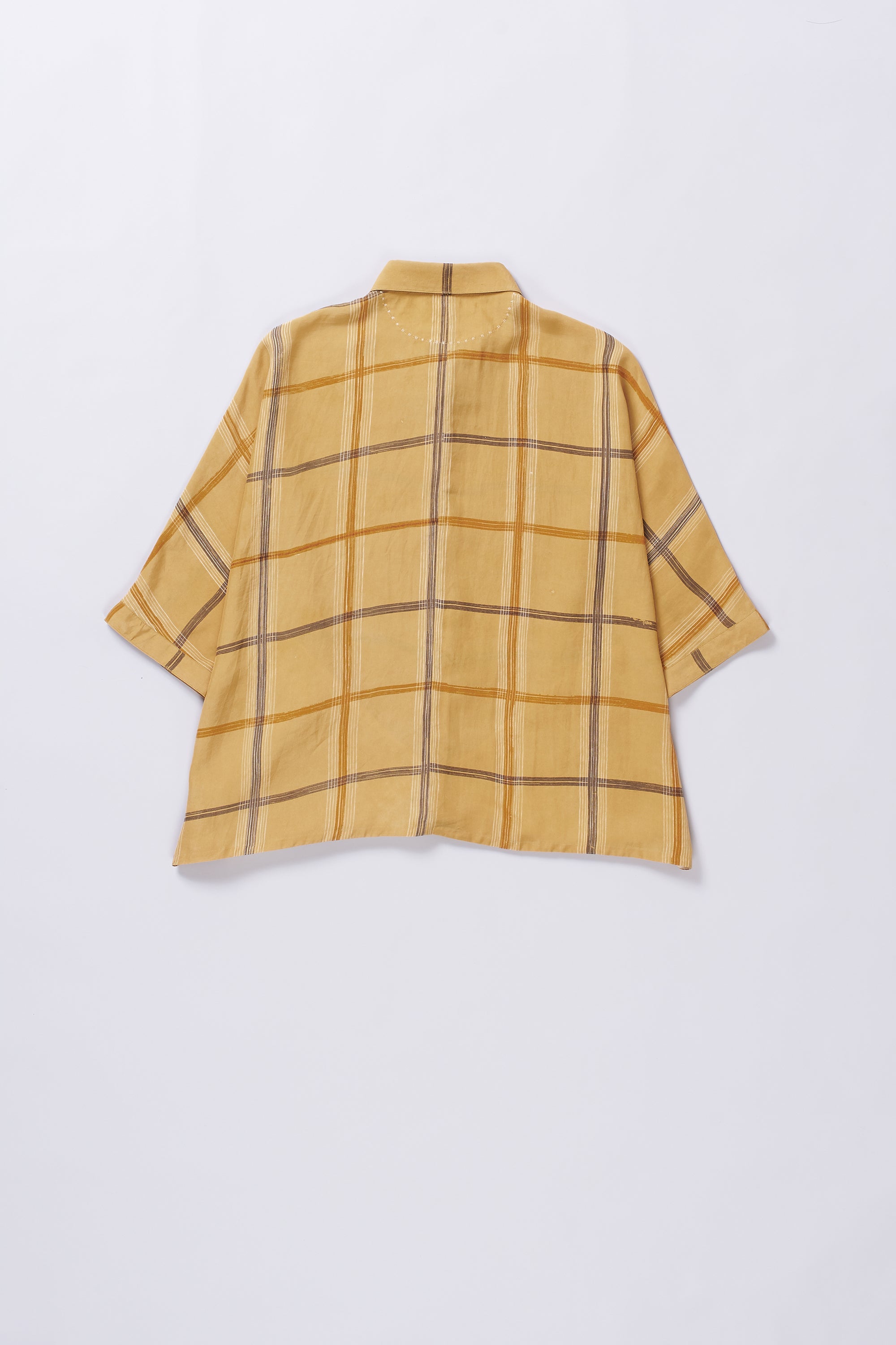Mustard Yellow Checked Shirt