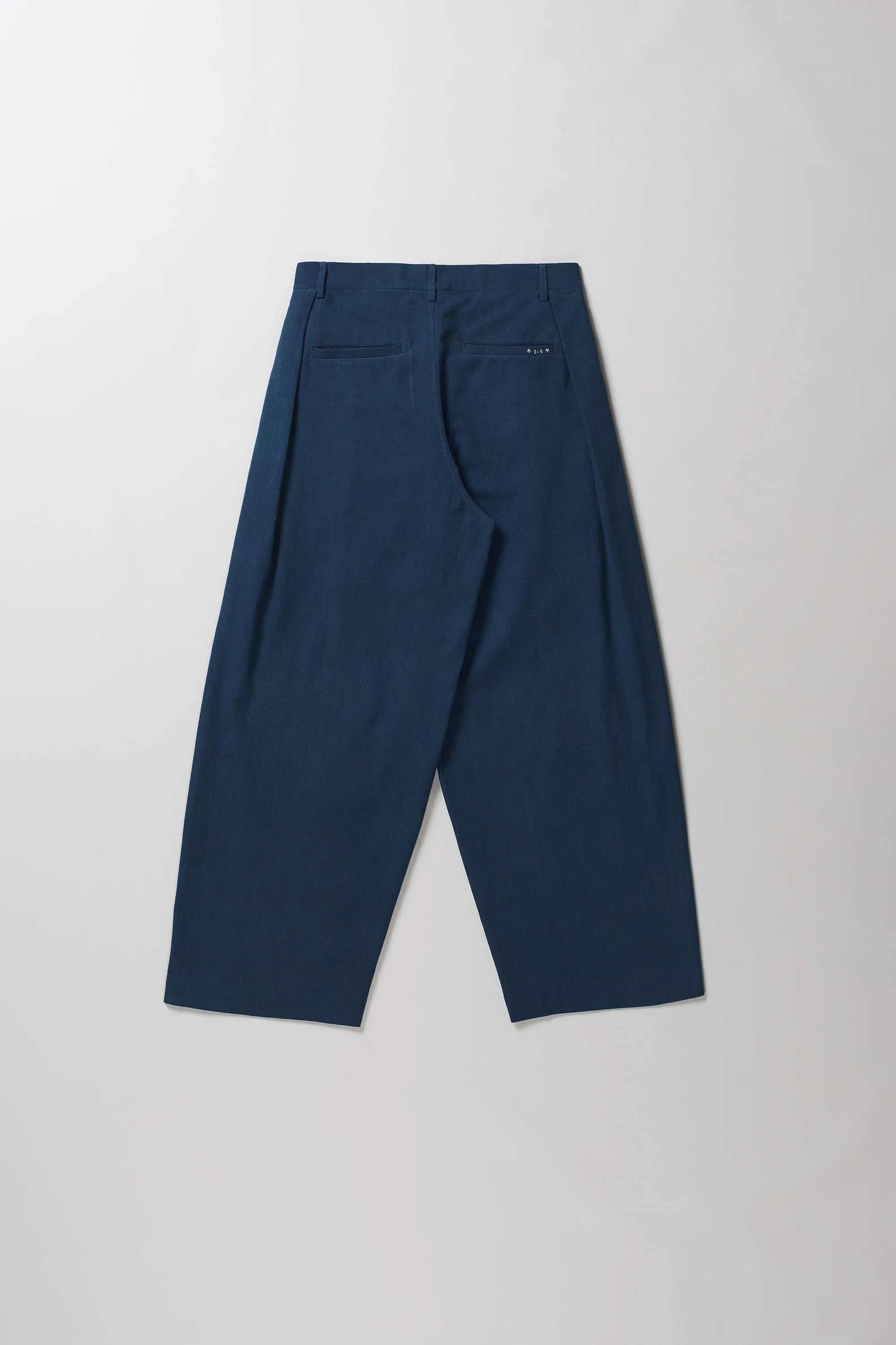 Back image of space blue cotton pant