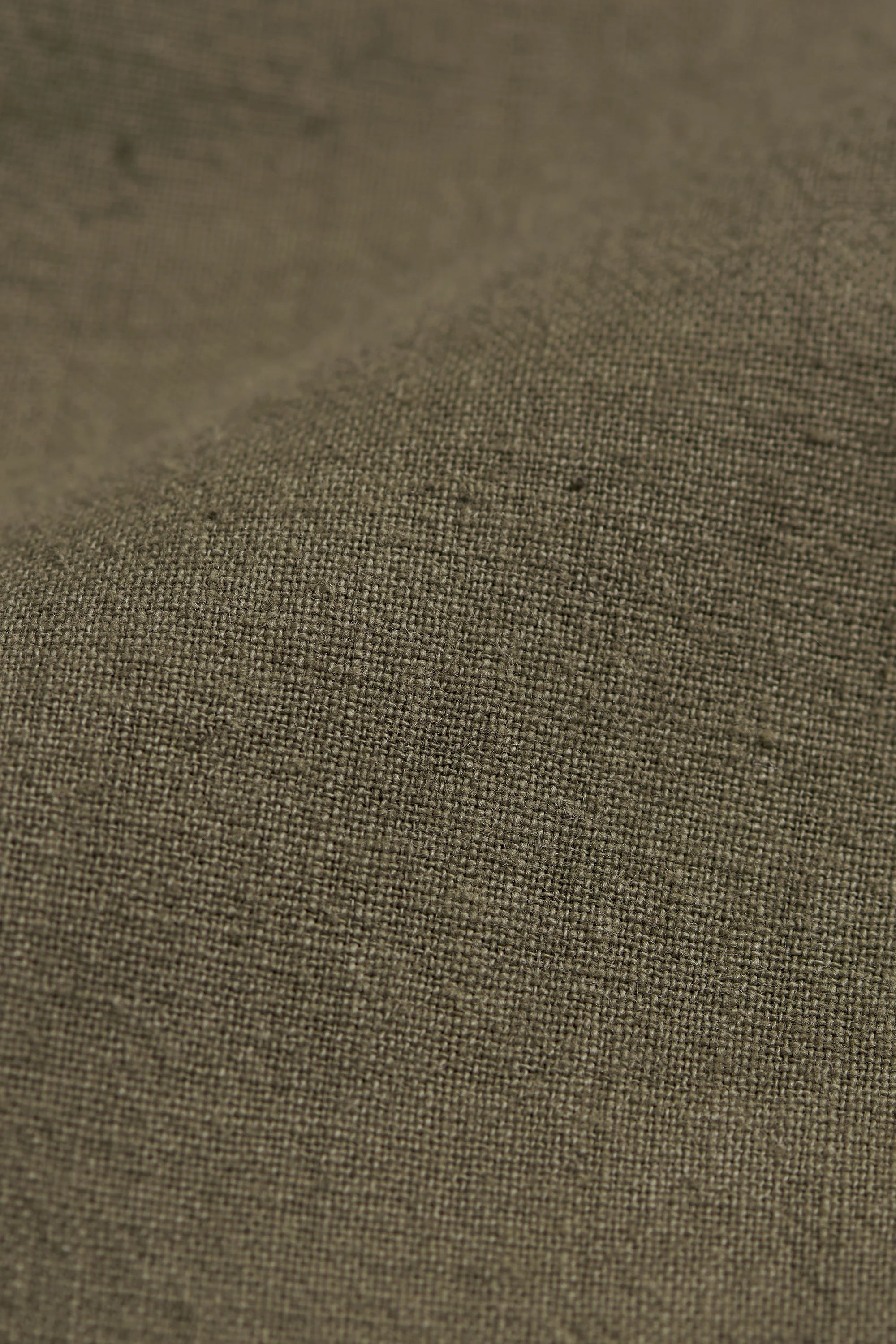 Khakhi Green Cotton Pleated Trousers