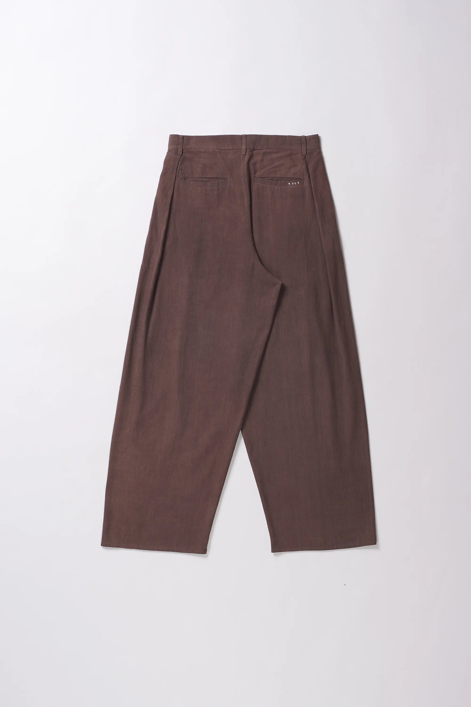 Burnt umber wide trousers